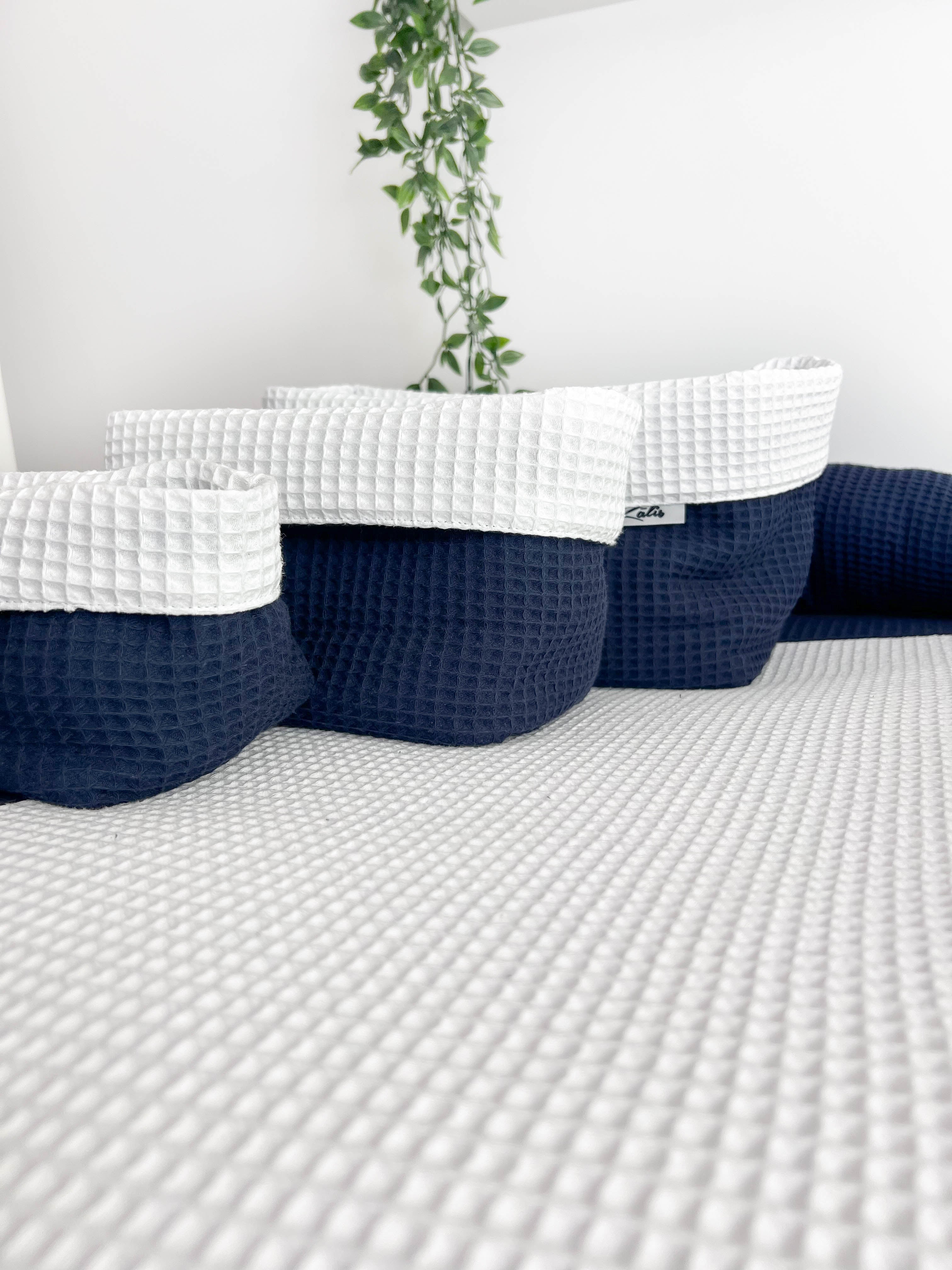 Cotton changing pad - Navy blue