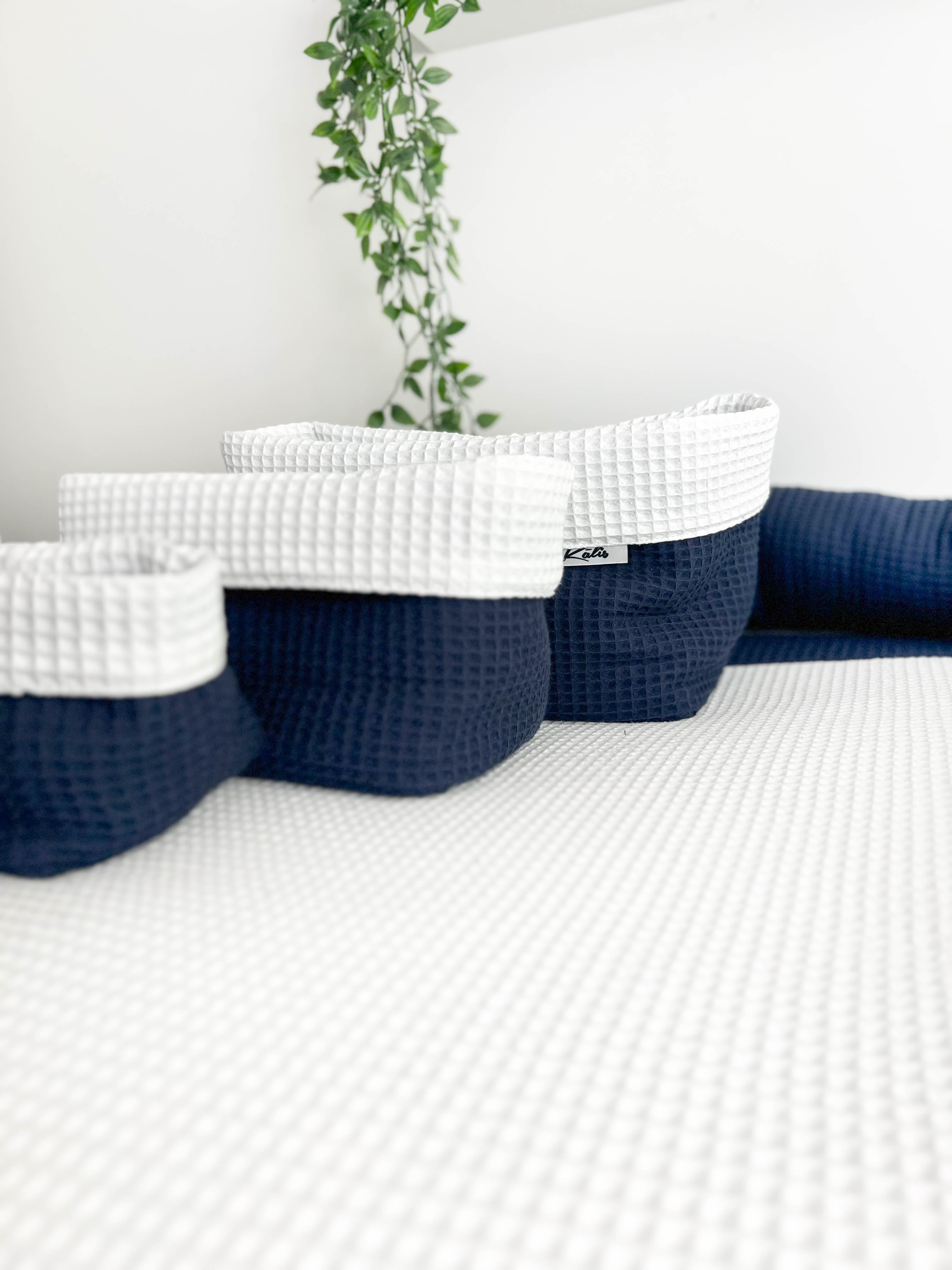 Cotton changing pad - Navy blue