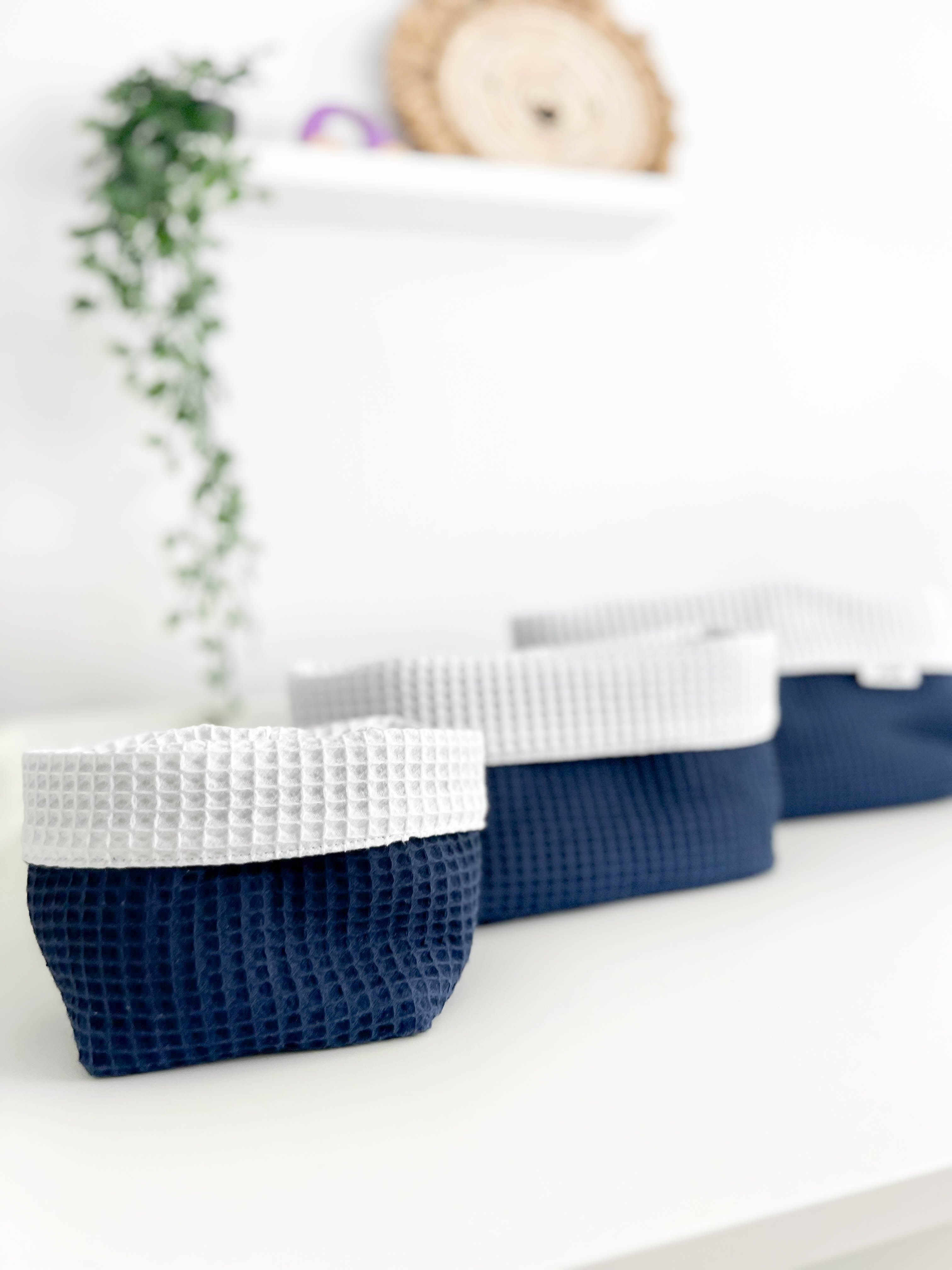 Cotton changing pad - Navy blue