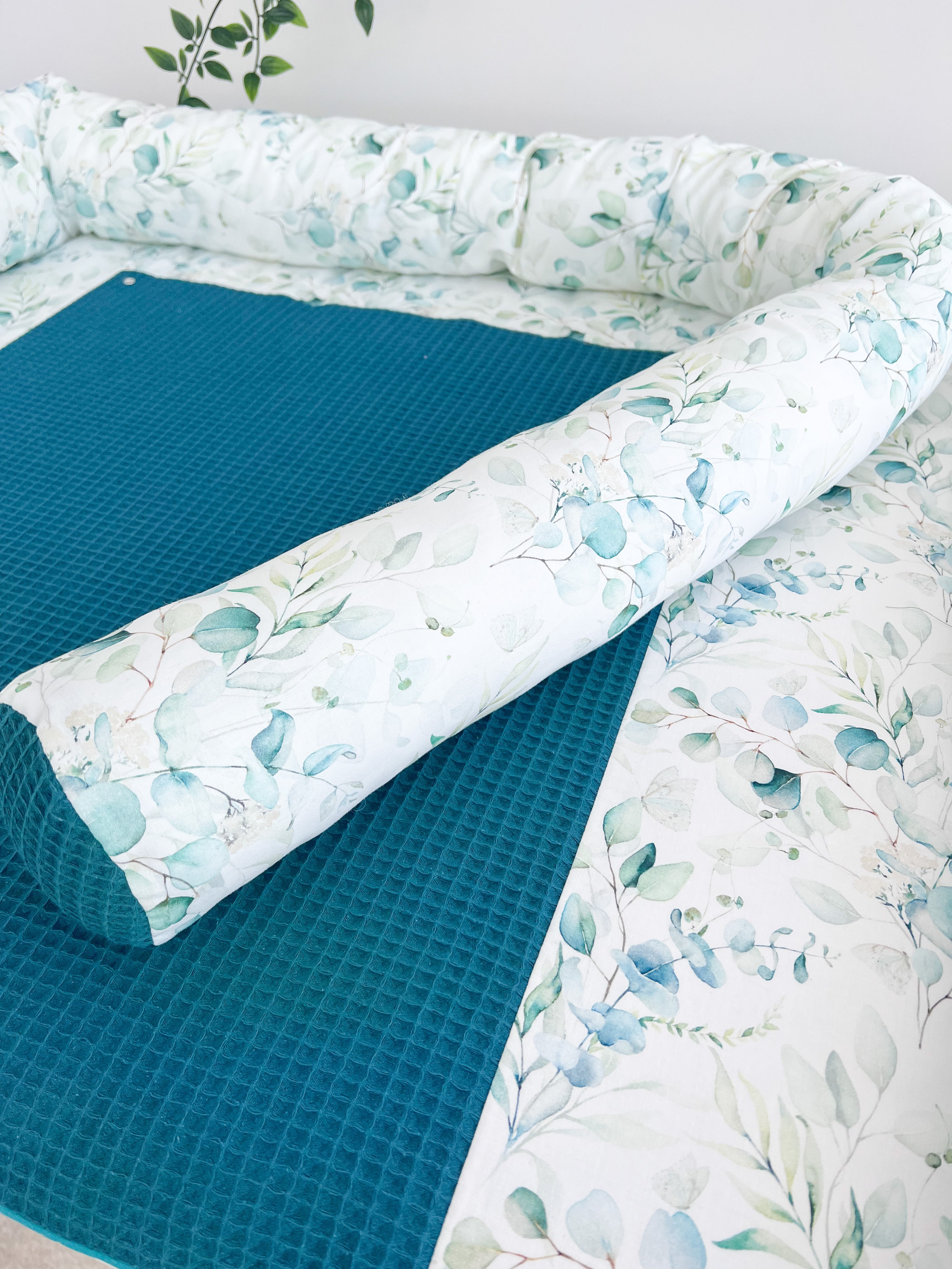 Cotton changing pad - Dark eucalyptus