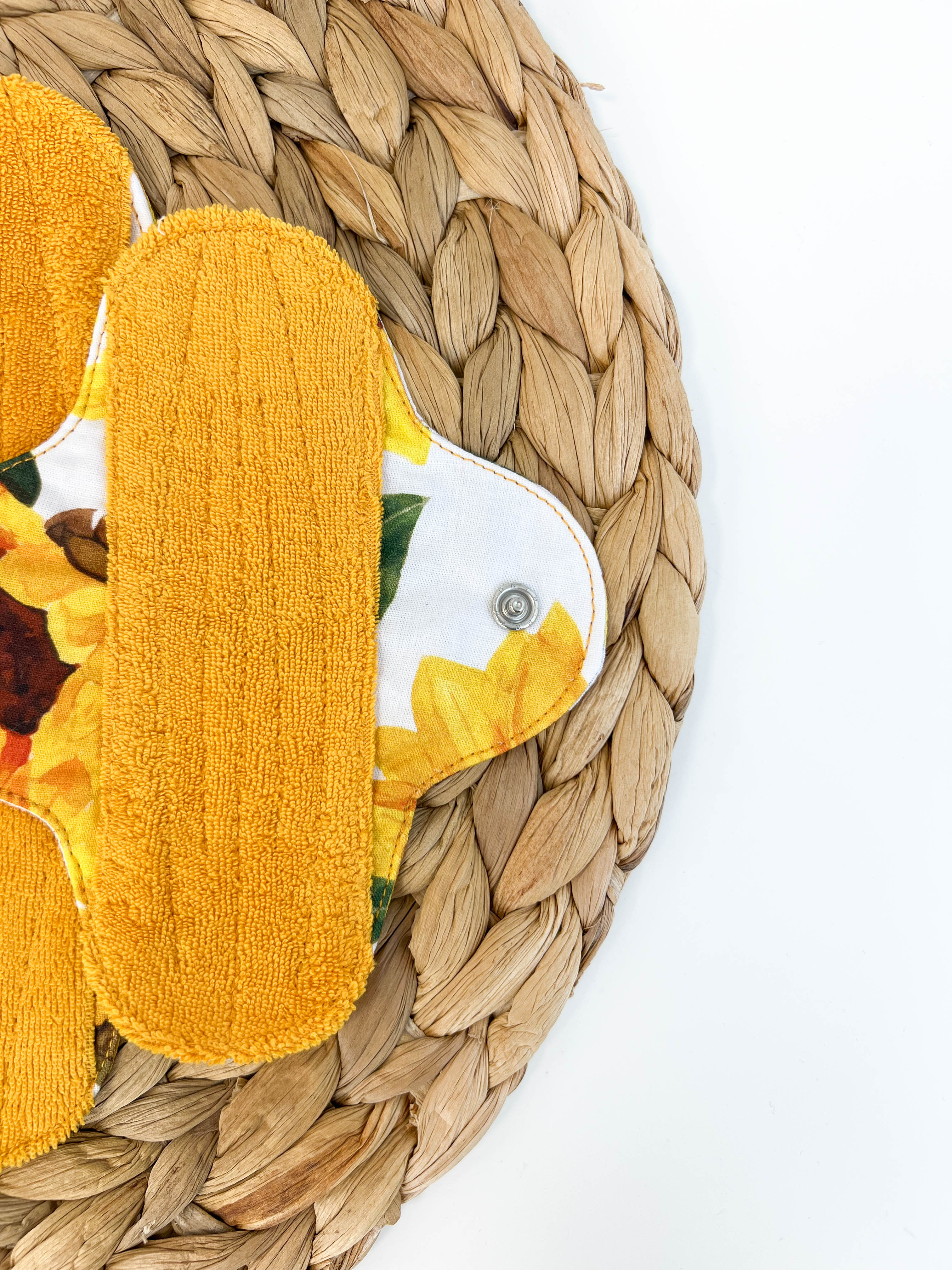 Menstrual cloth pads- sunflowers