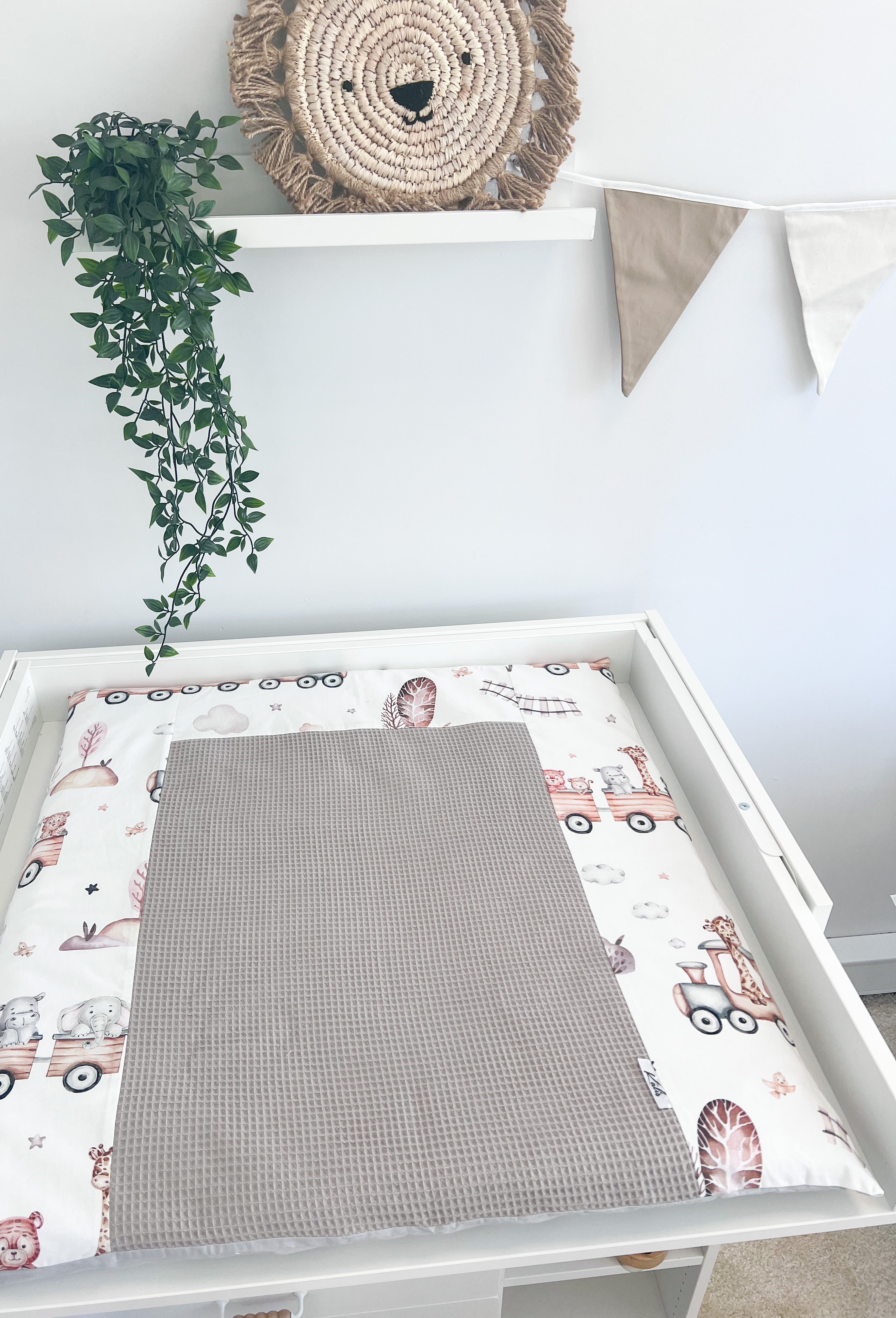 Cotton changing pad - Train