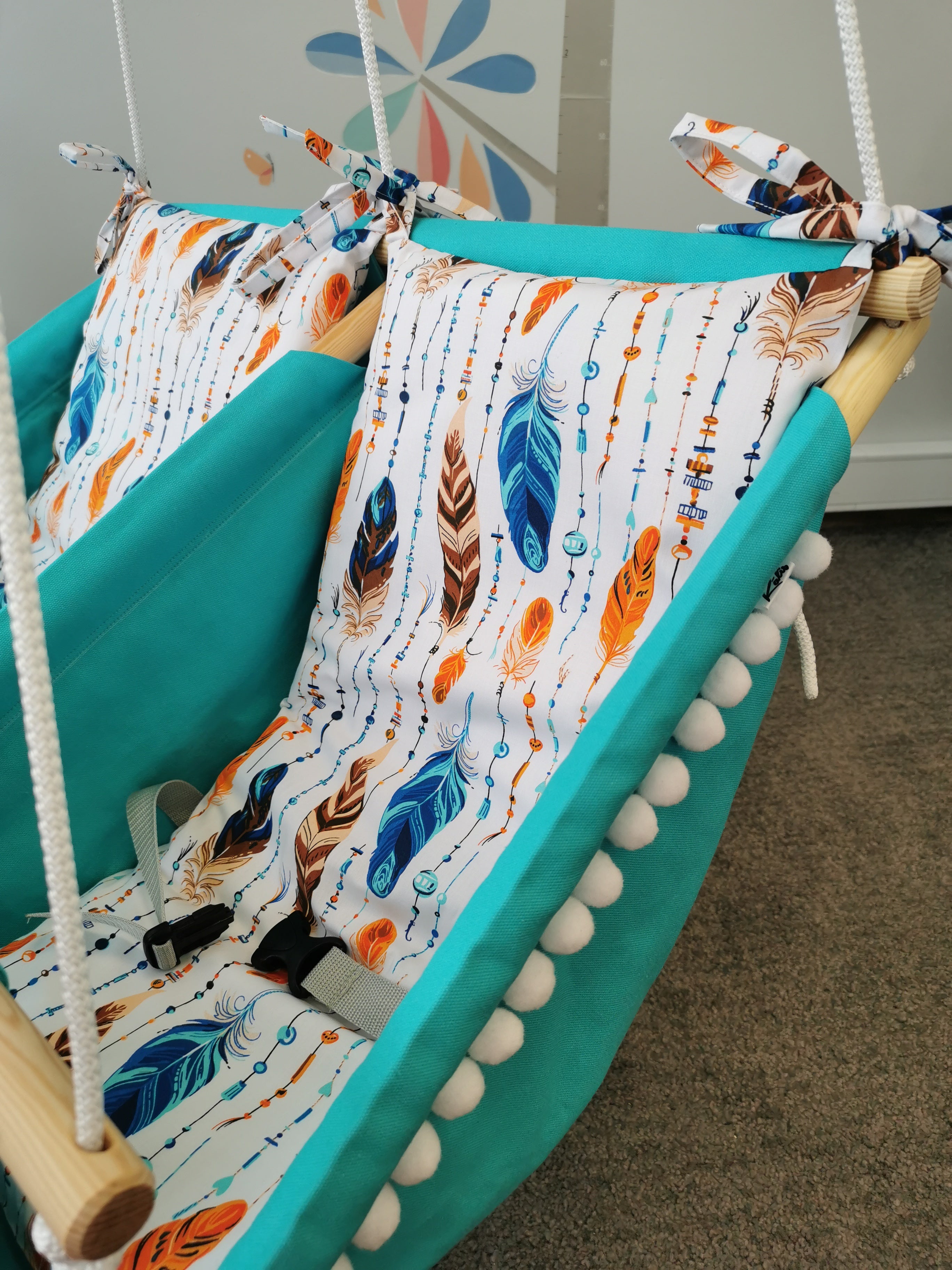 Twin hammock swing "Spalvas"