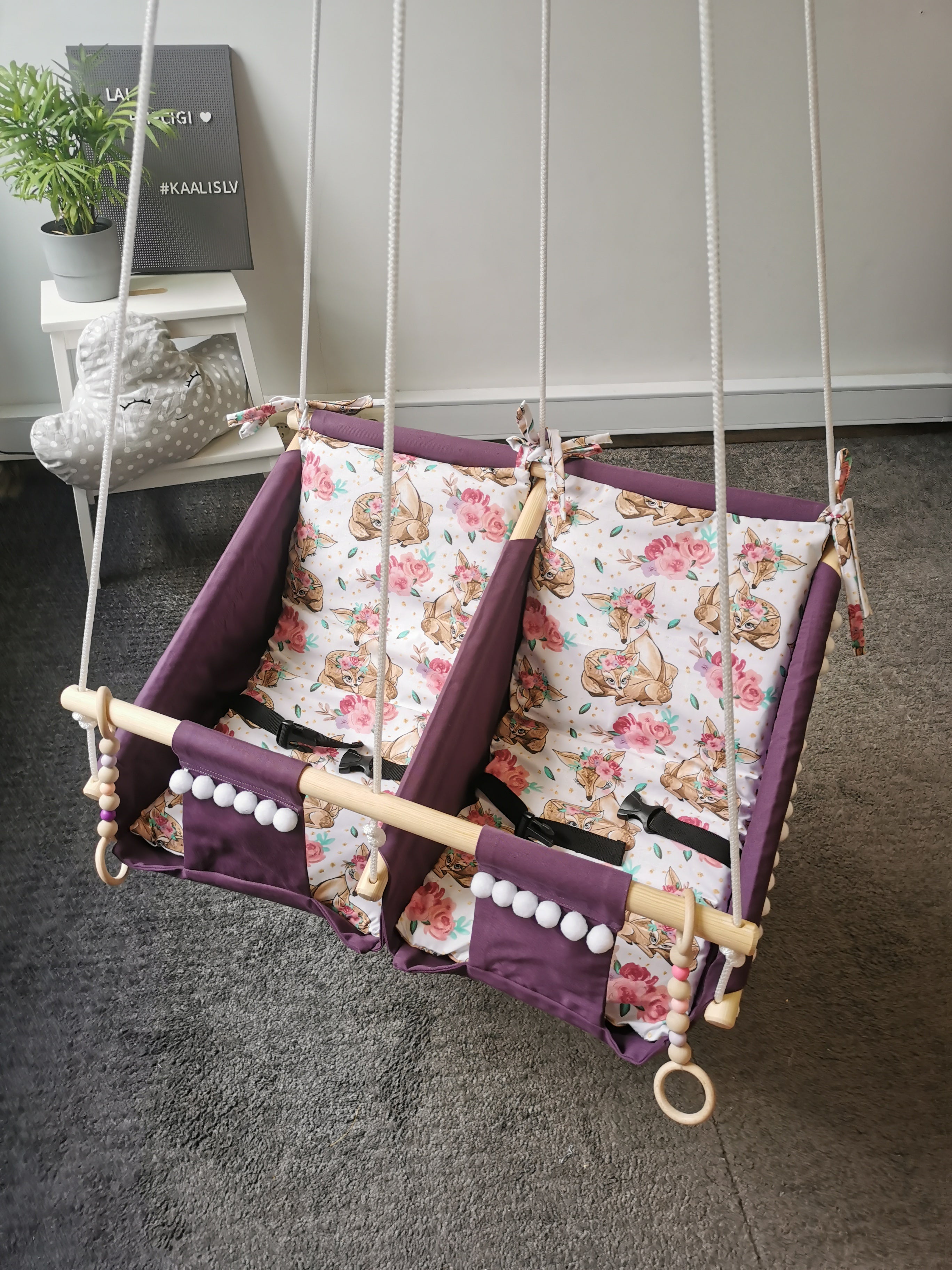 Twin hammock swing "Bembi"