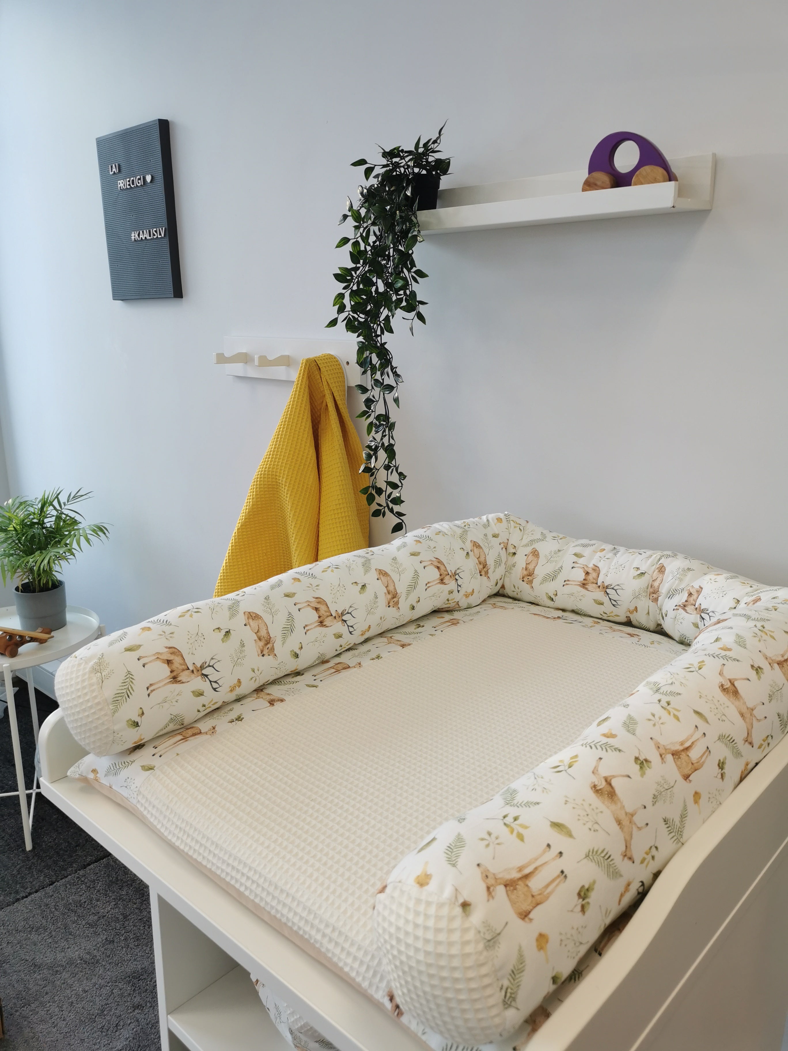 Cotton changing pad - deer