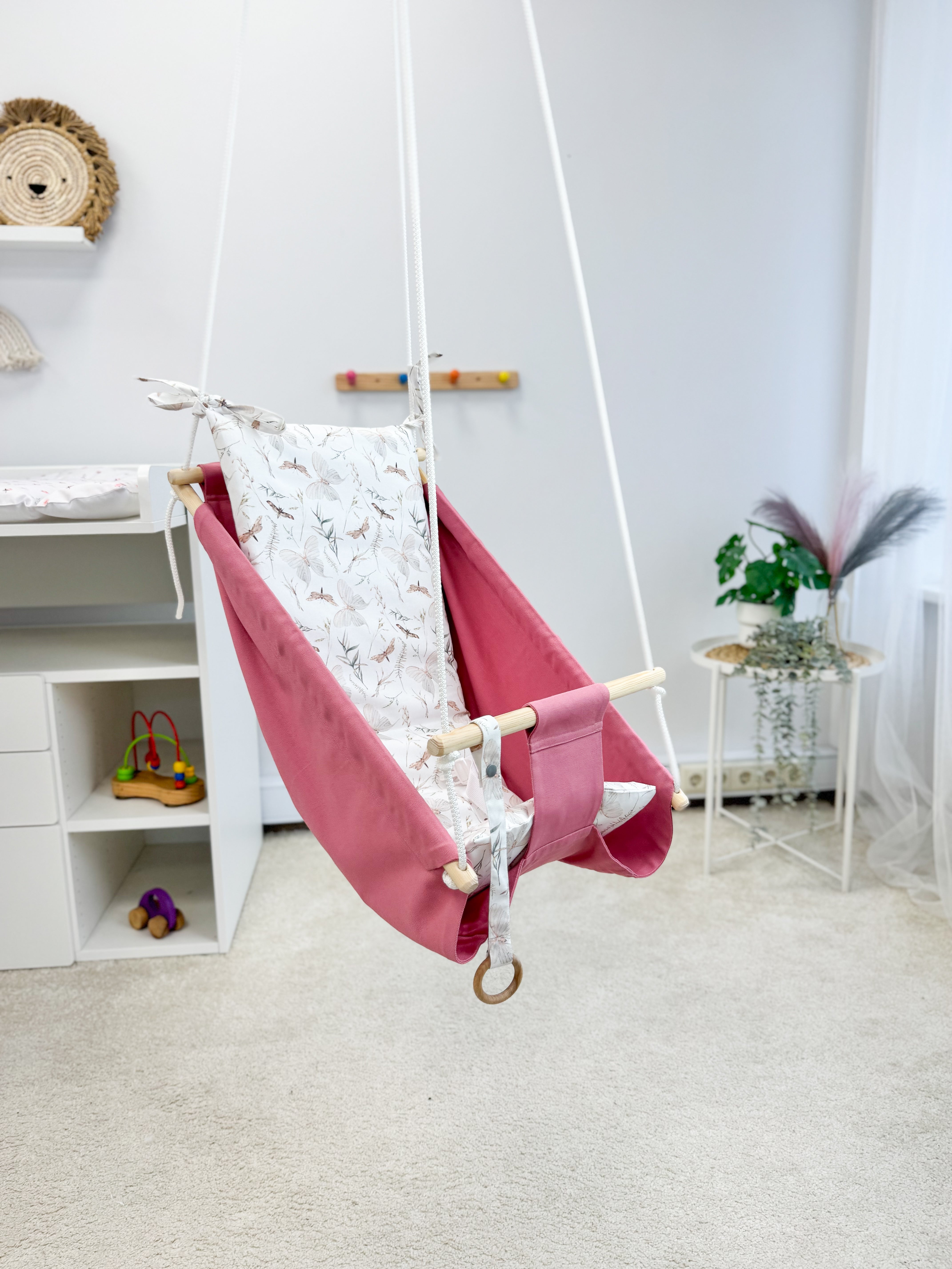 Pink Hammock baby swing