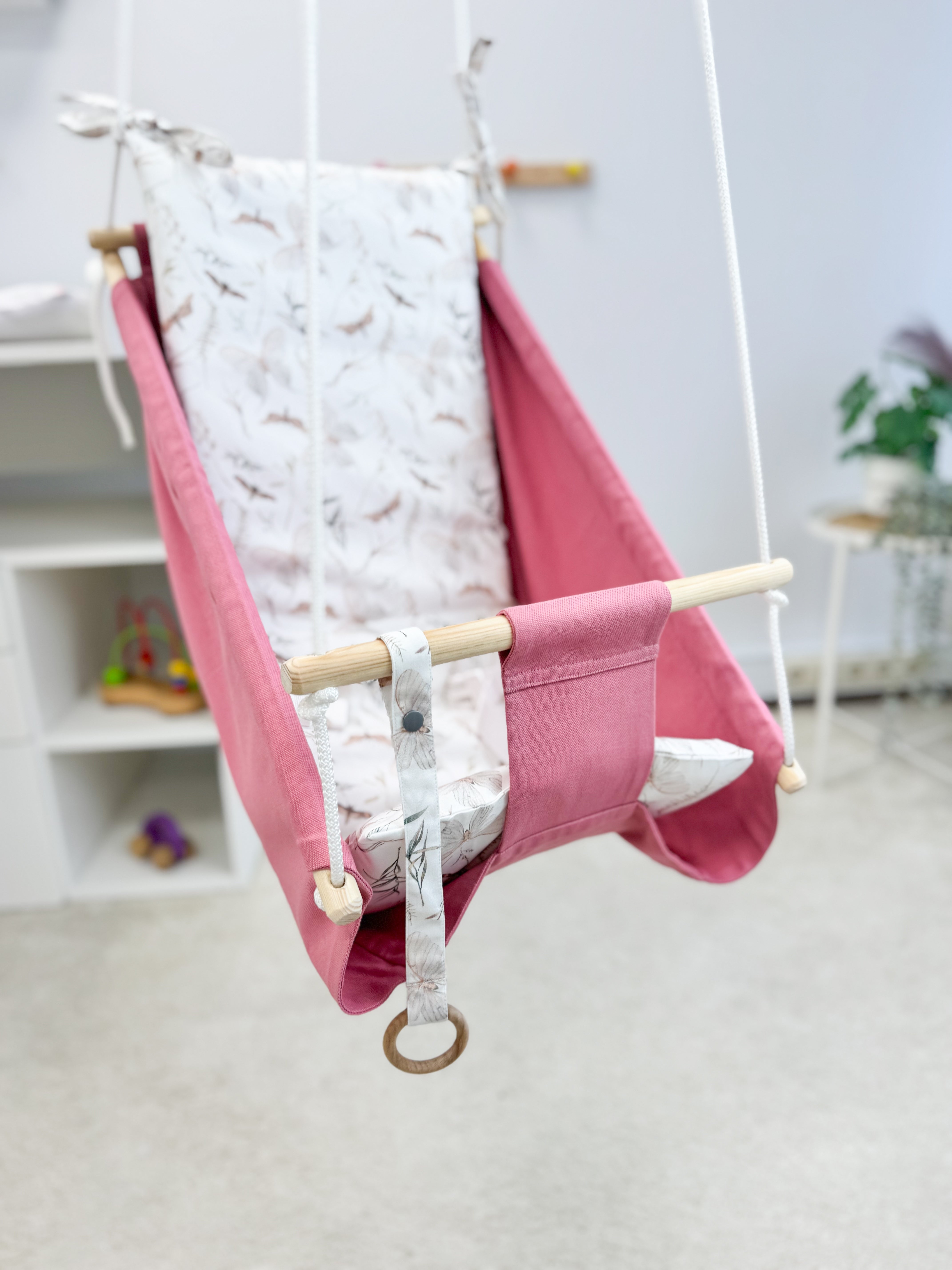 Pink Hammock baby swing