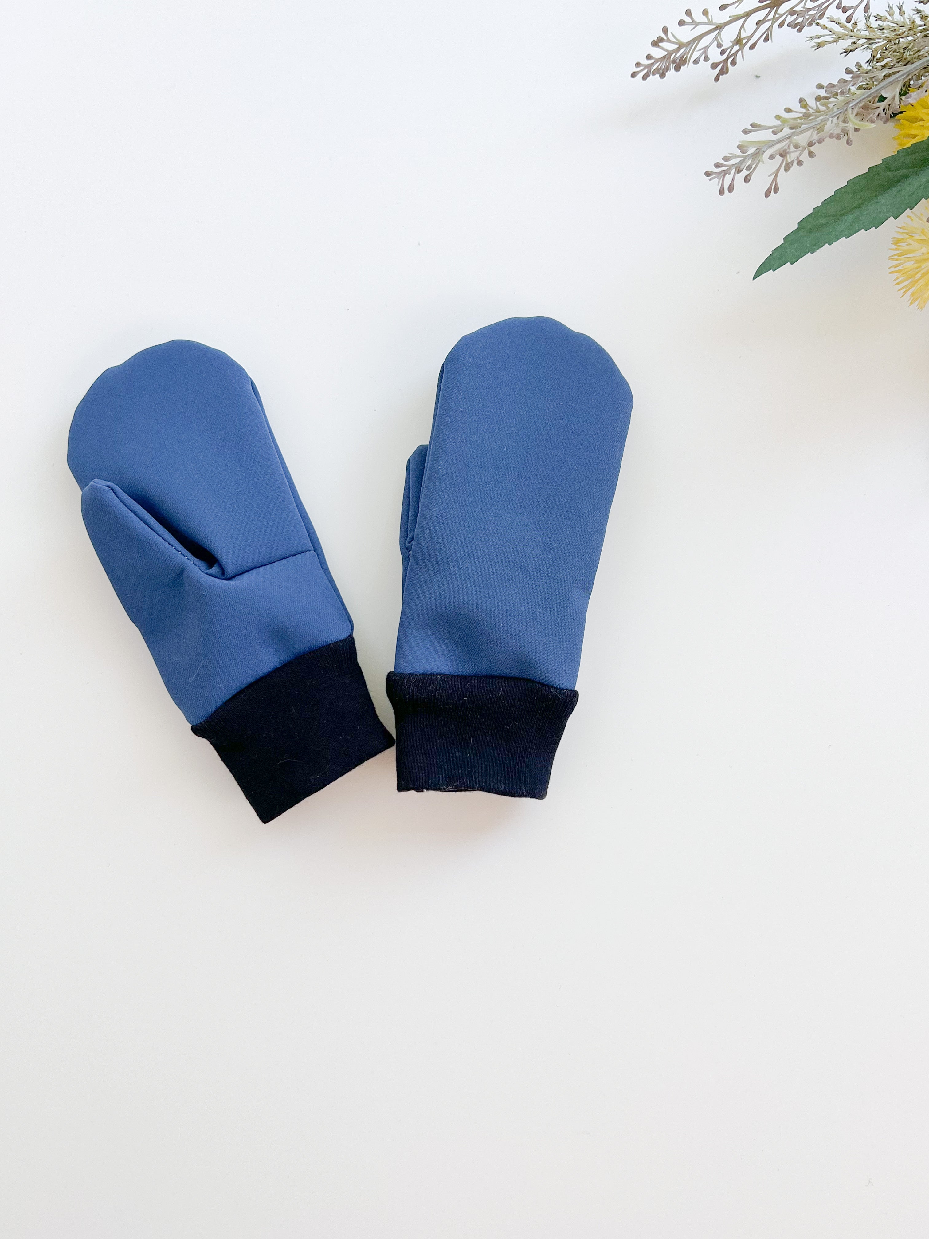Baby mittens - Navy blue