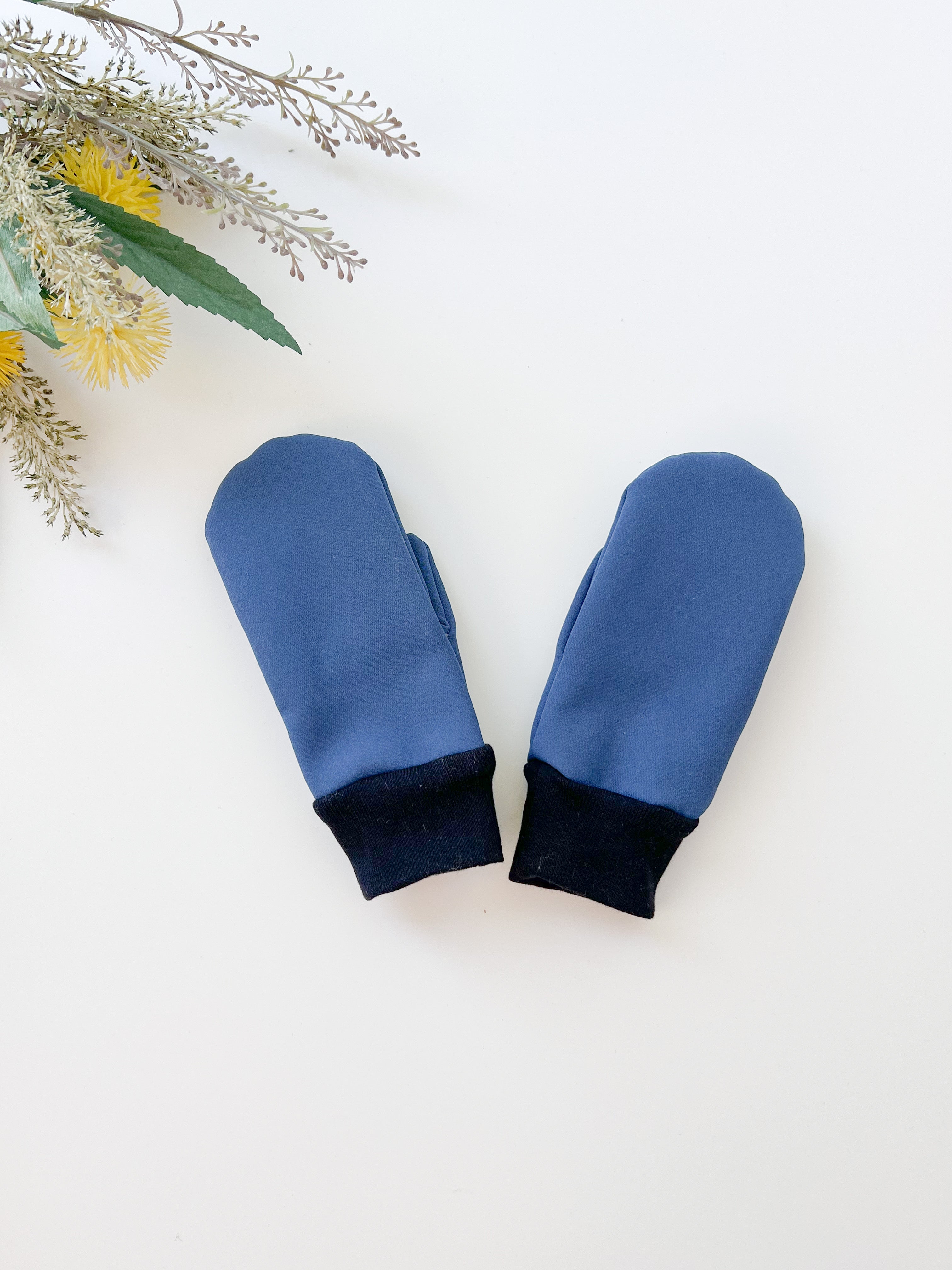 Baby mittens - Navy blue