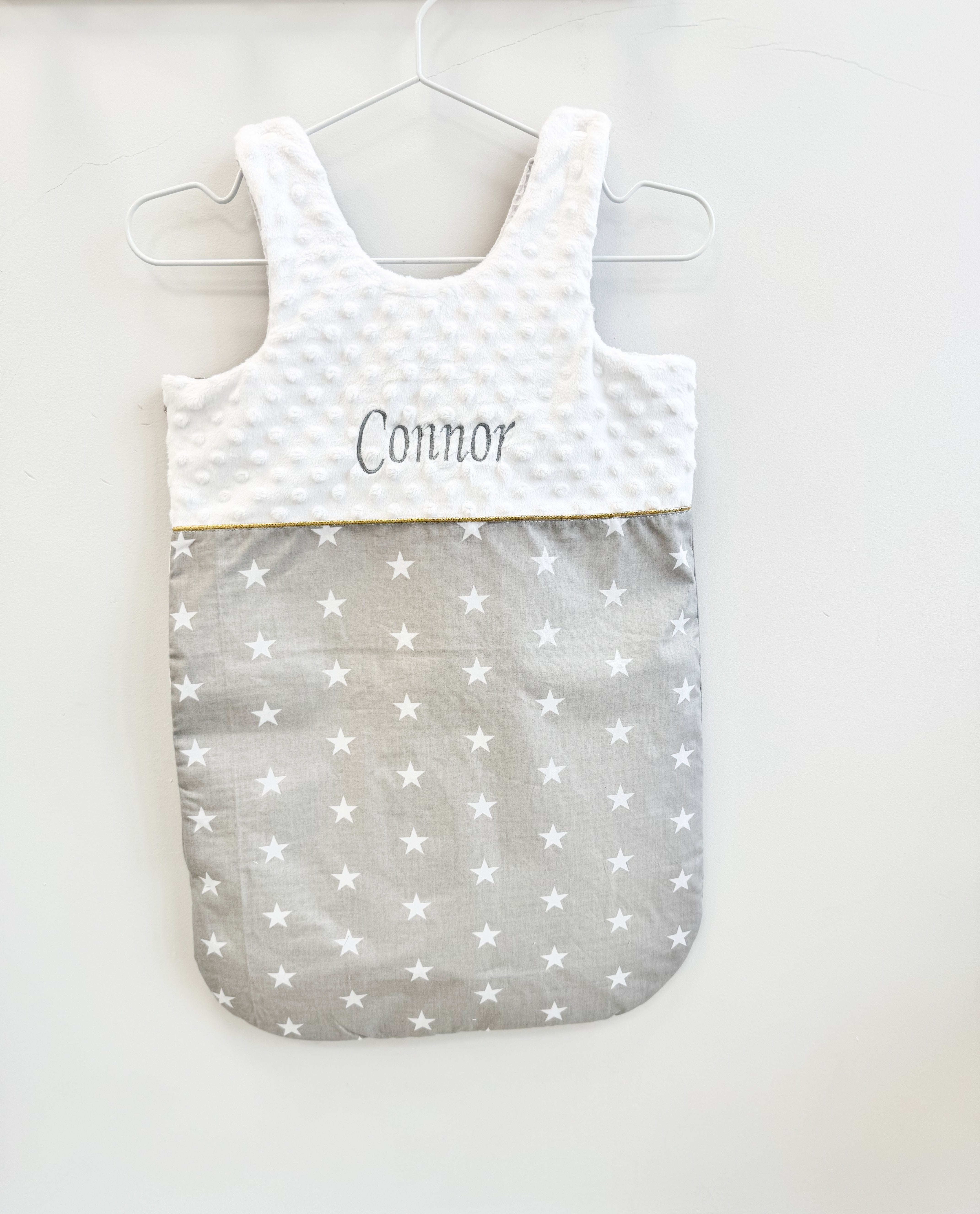 Baby sleeping bag Gray Stars