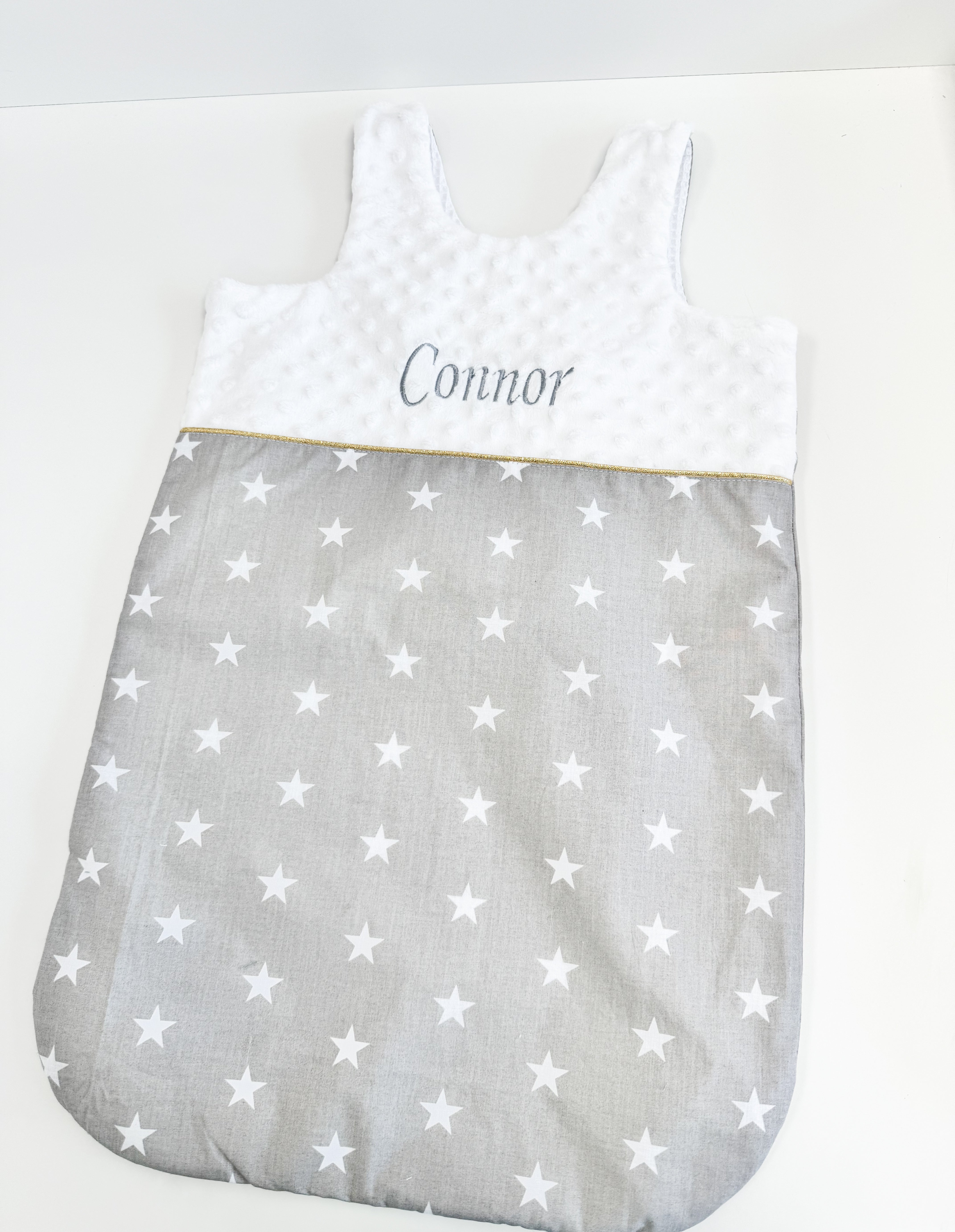 Baby sleeping bag Gray Stars