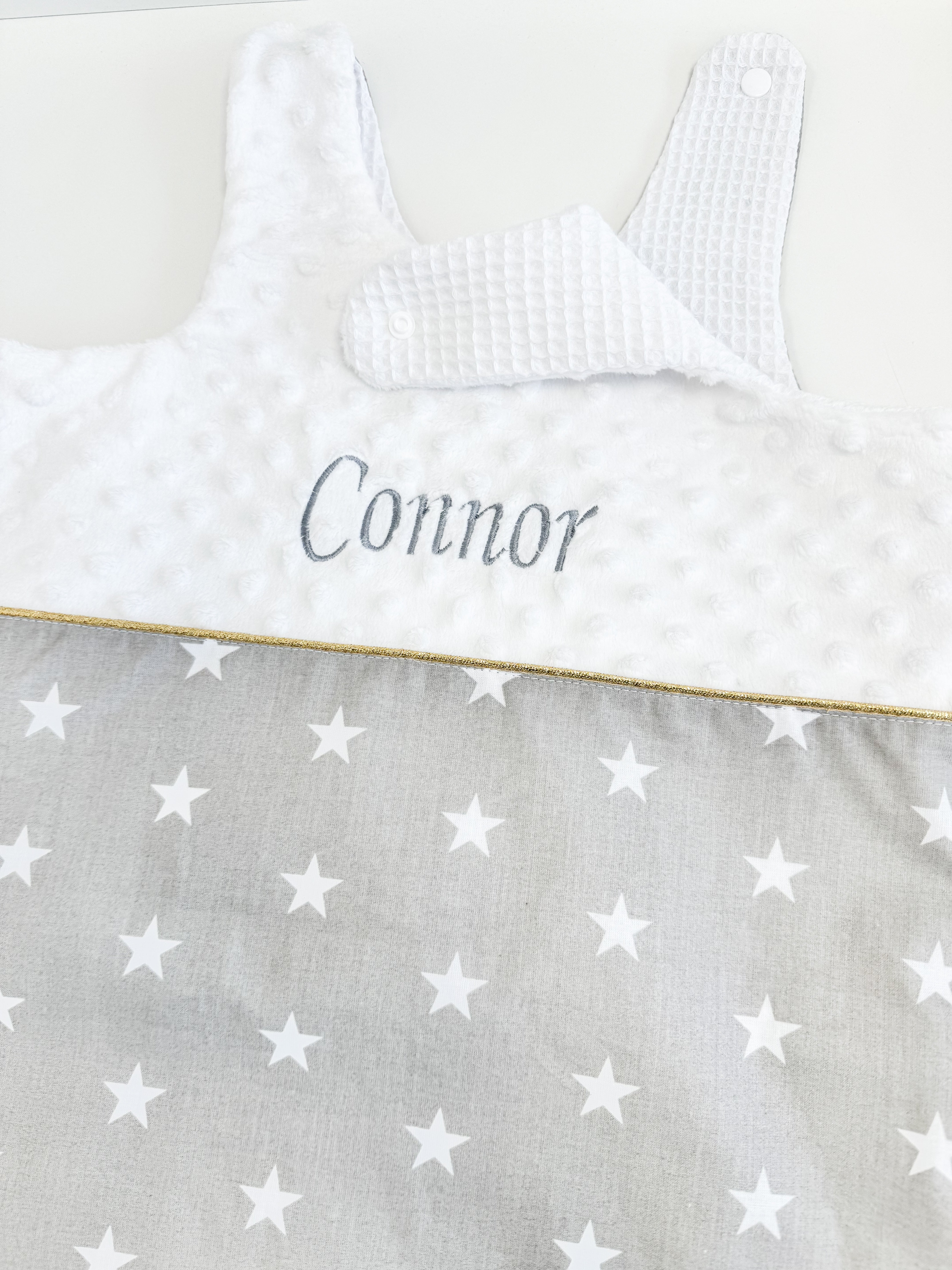 Baby sleeping bag Gray Stars
