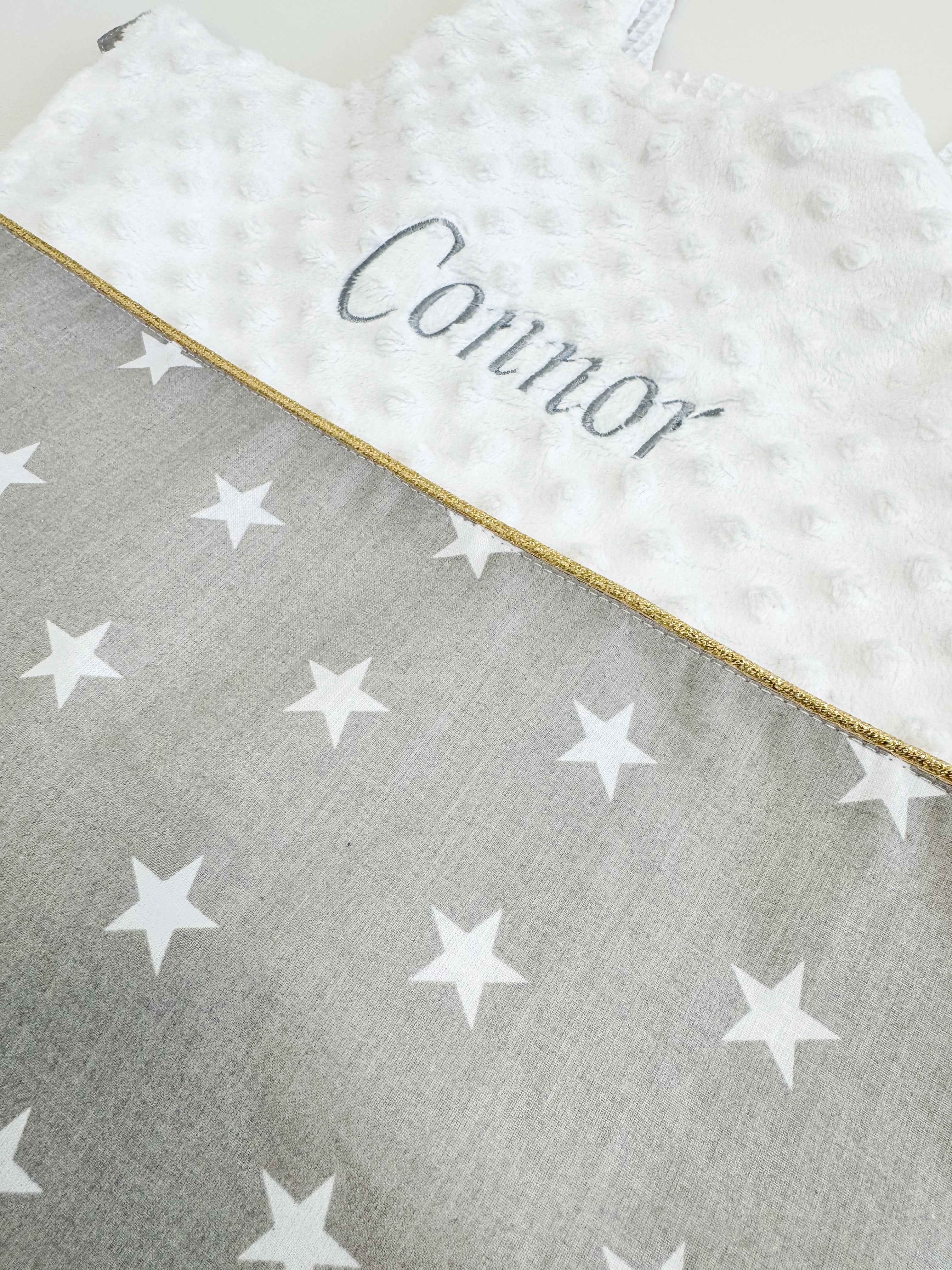 Baby sleeping bag Gray Stars