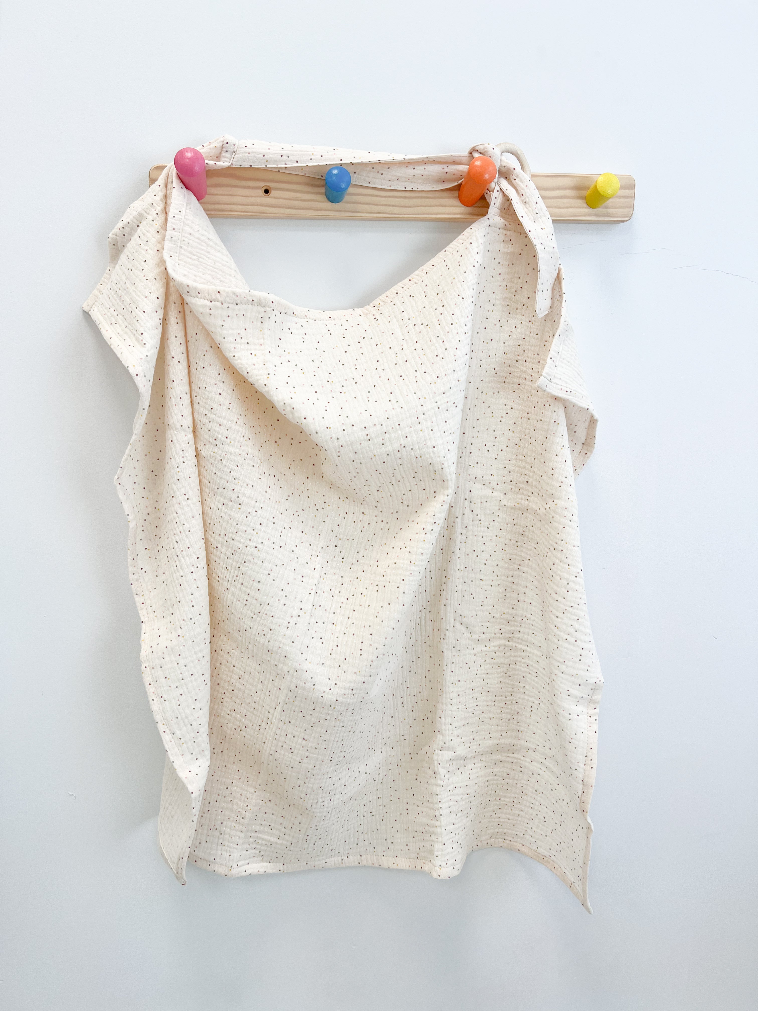 Breastfeeding cover - Beige with dots