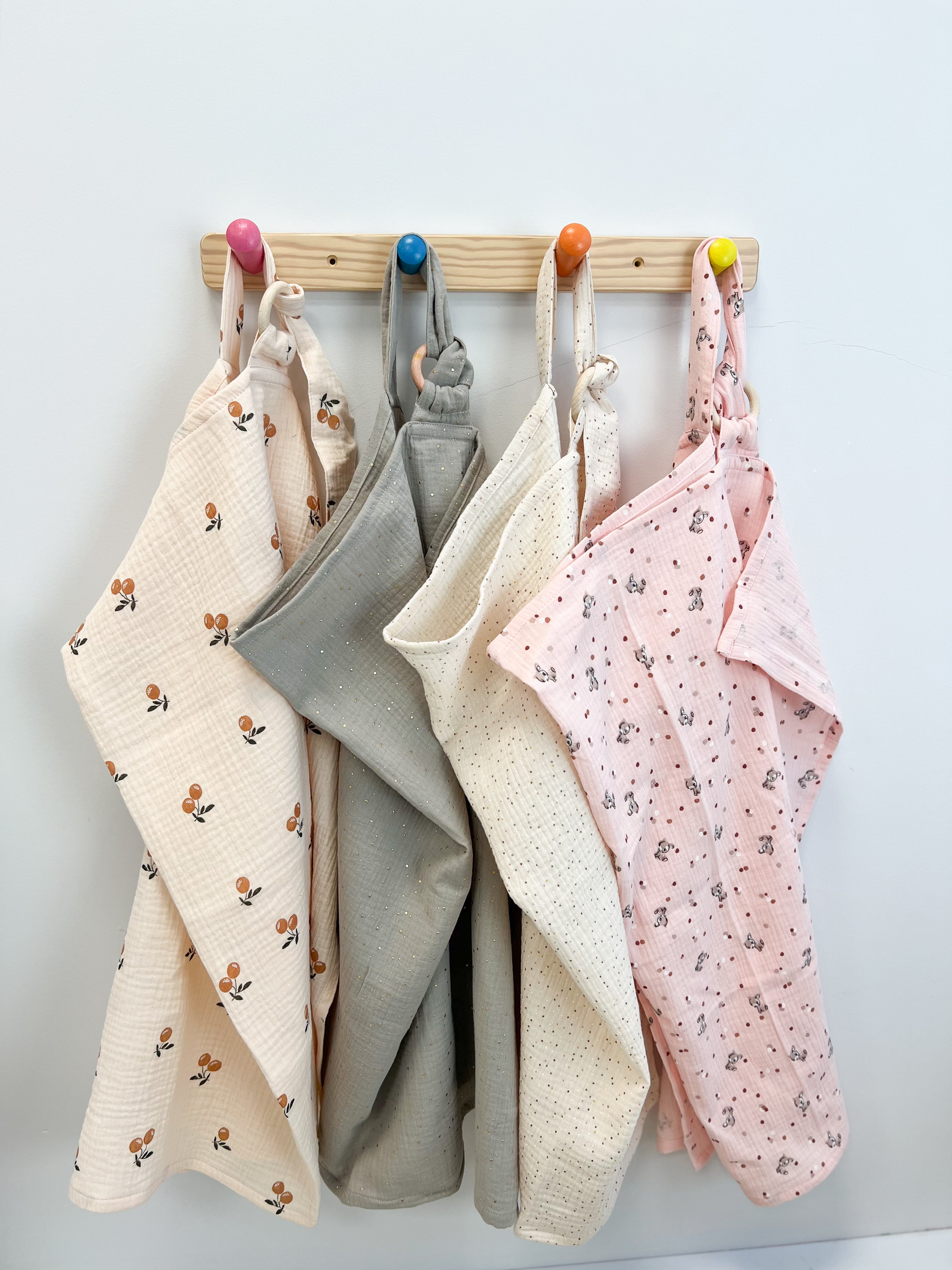 Breastfeeding cover - Beige with dots