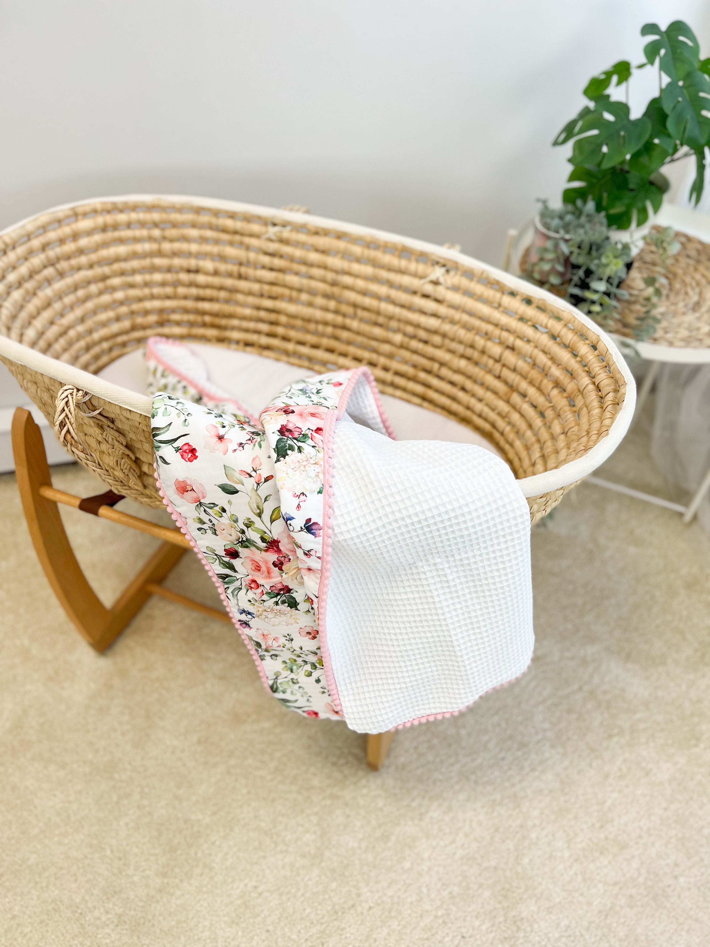 Cotton blanket "Rich Flowers"