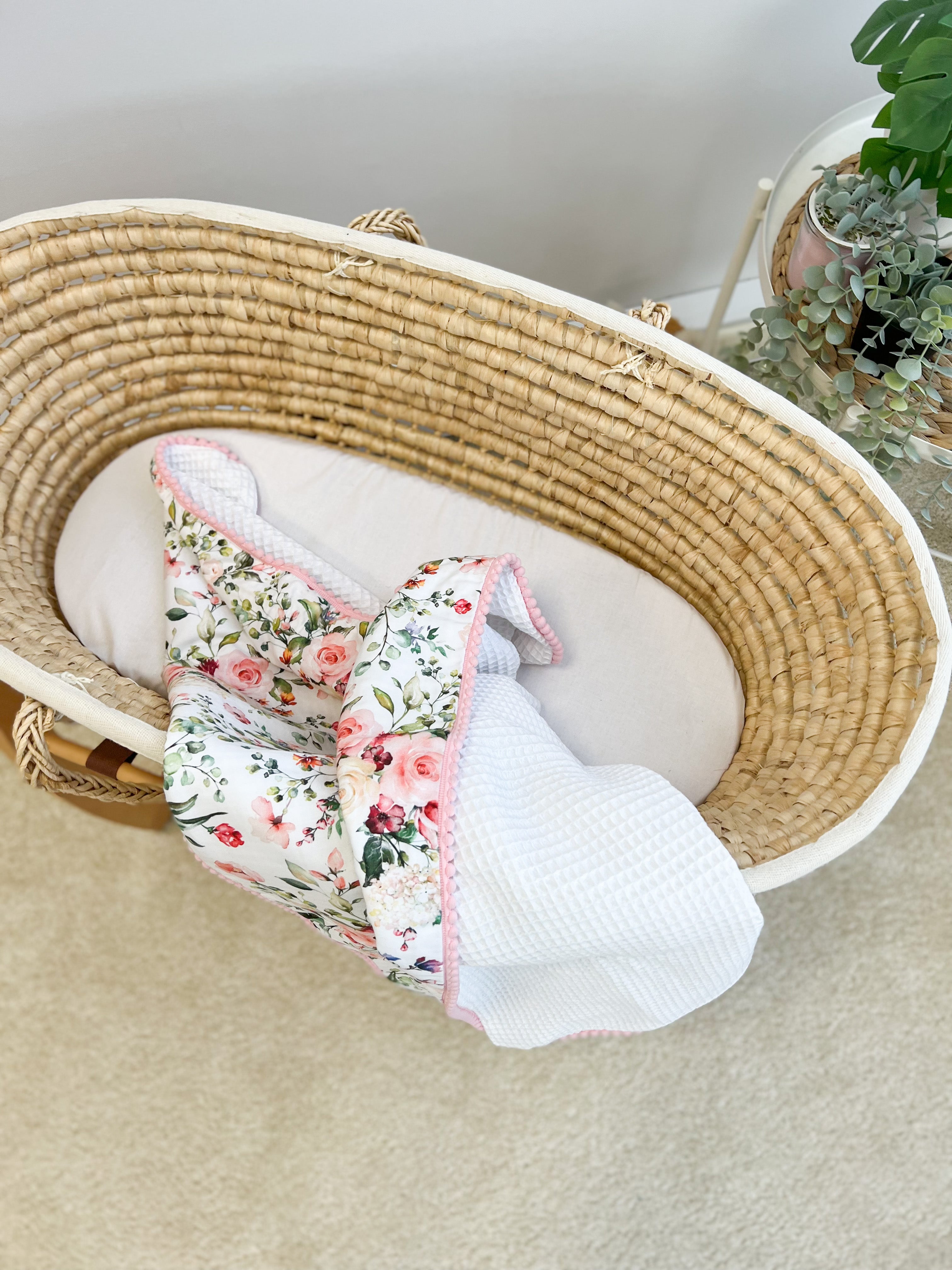 Cotton blanket "Rich Flowers"