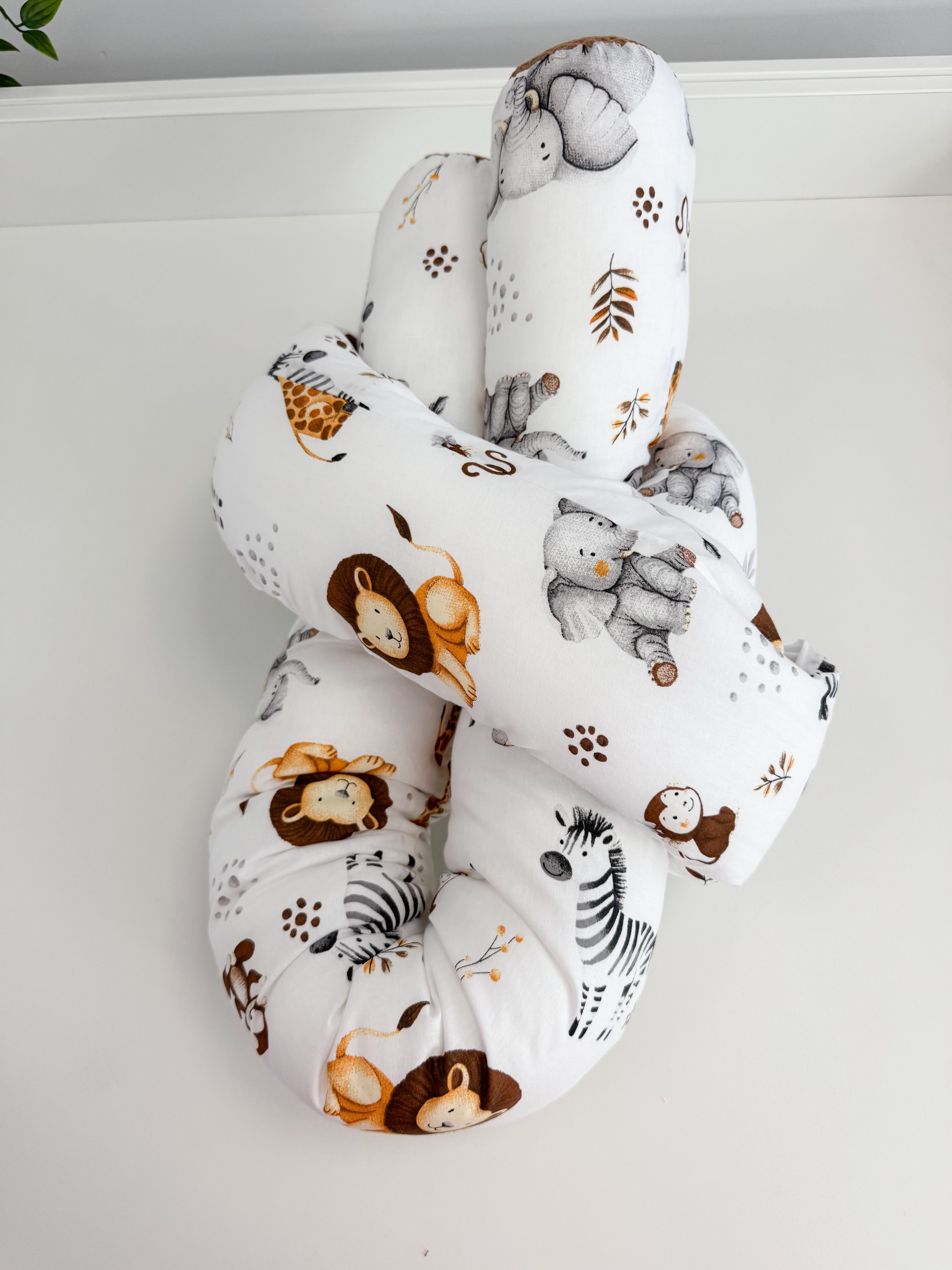 Cotton changing pad - brown Safari