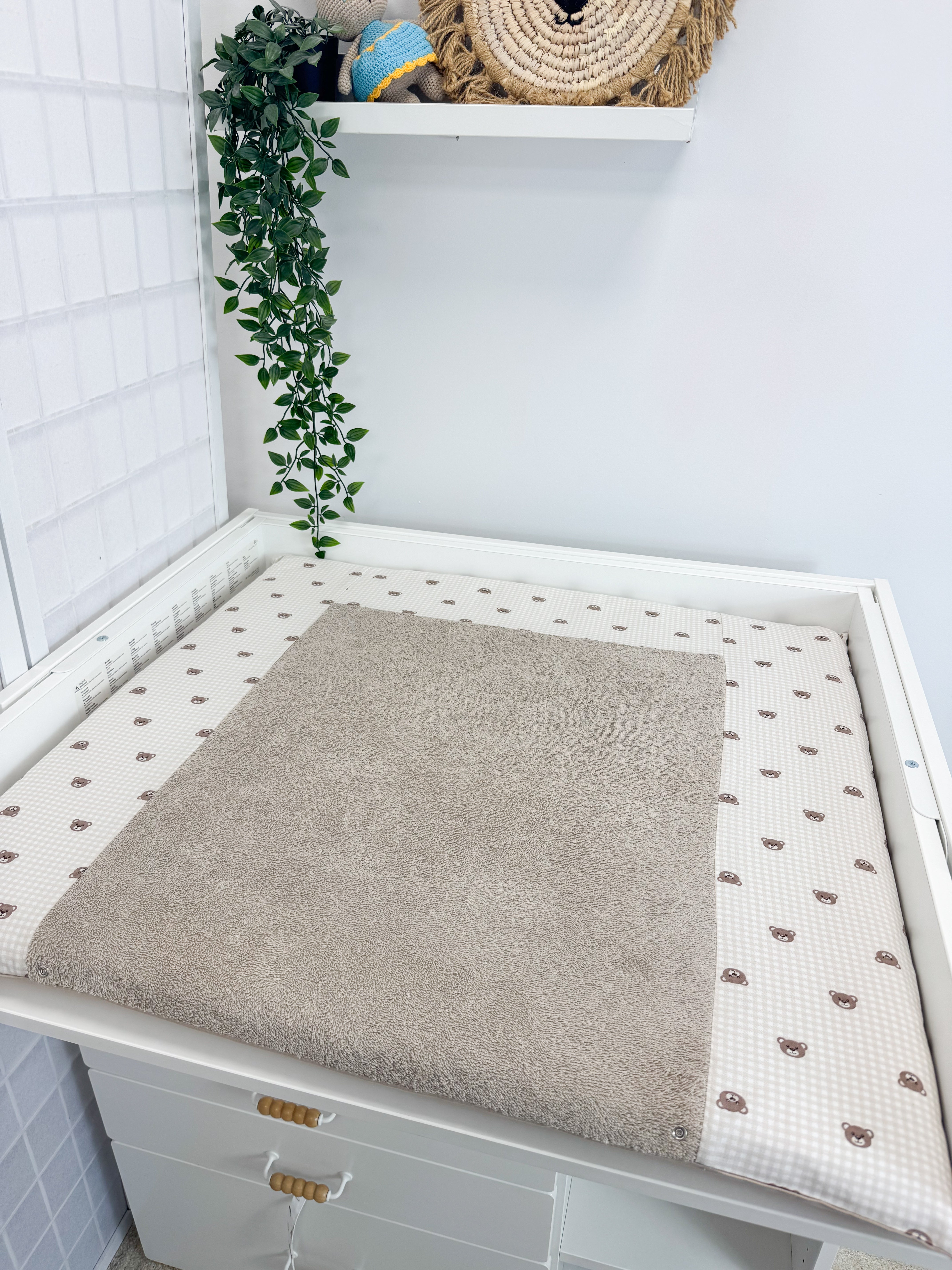 Cotton changing pad - Bears