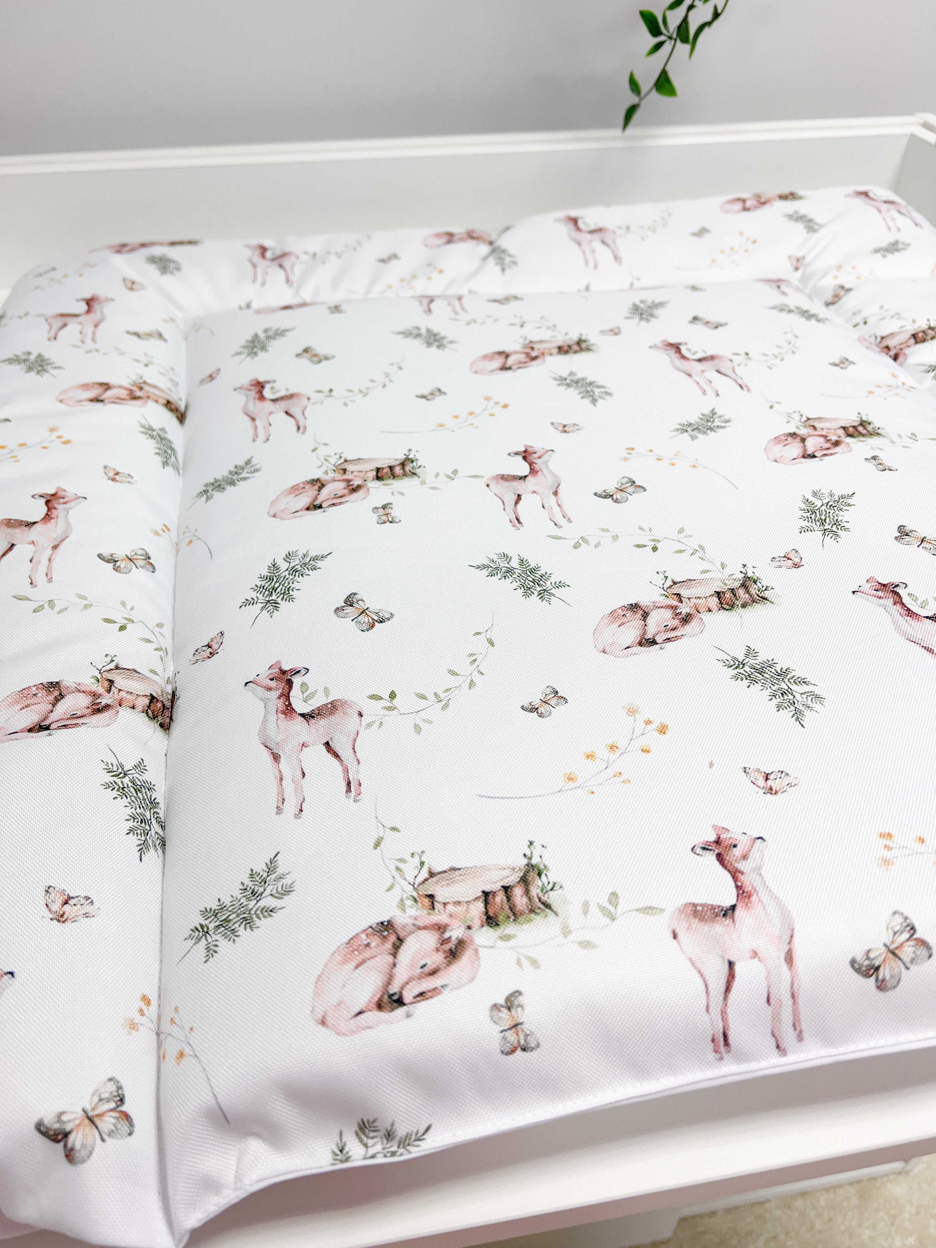 Water-resistant changing pad - deer