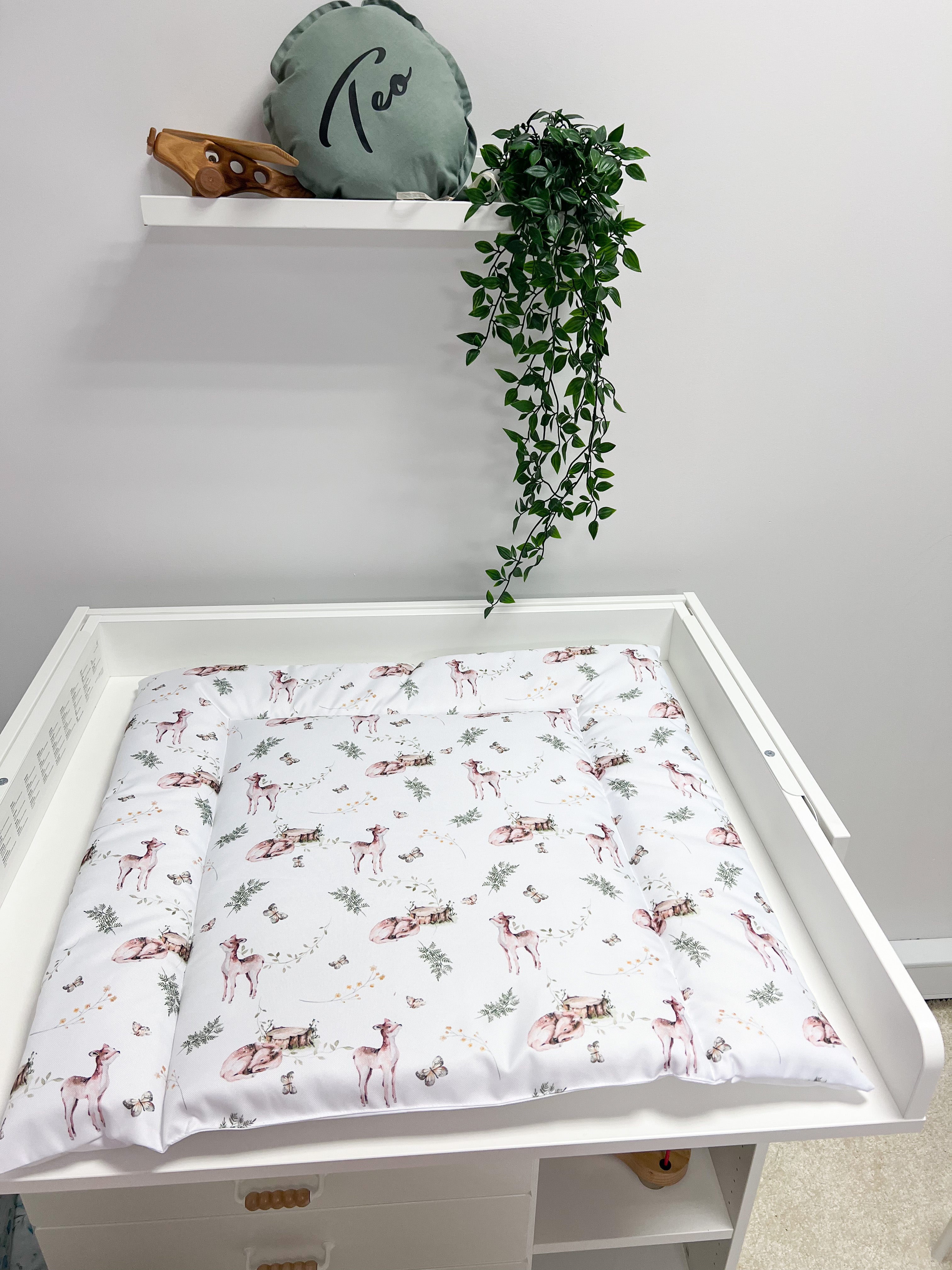 Water-resistant changing pad - deer
