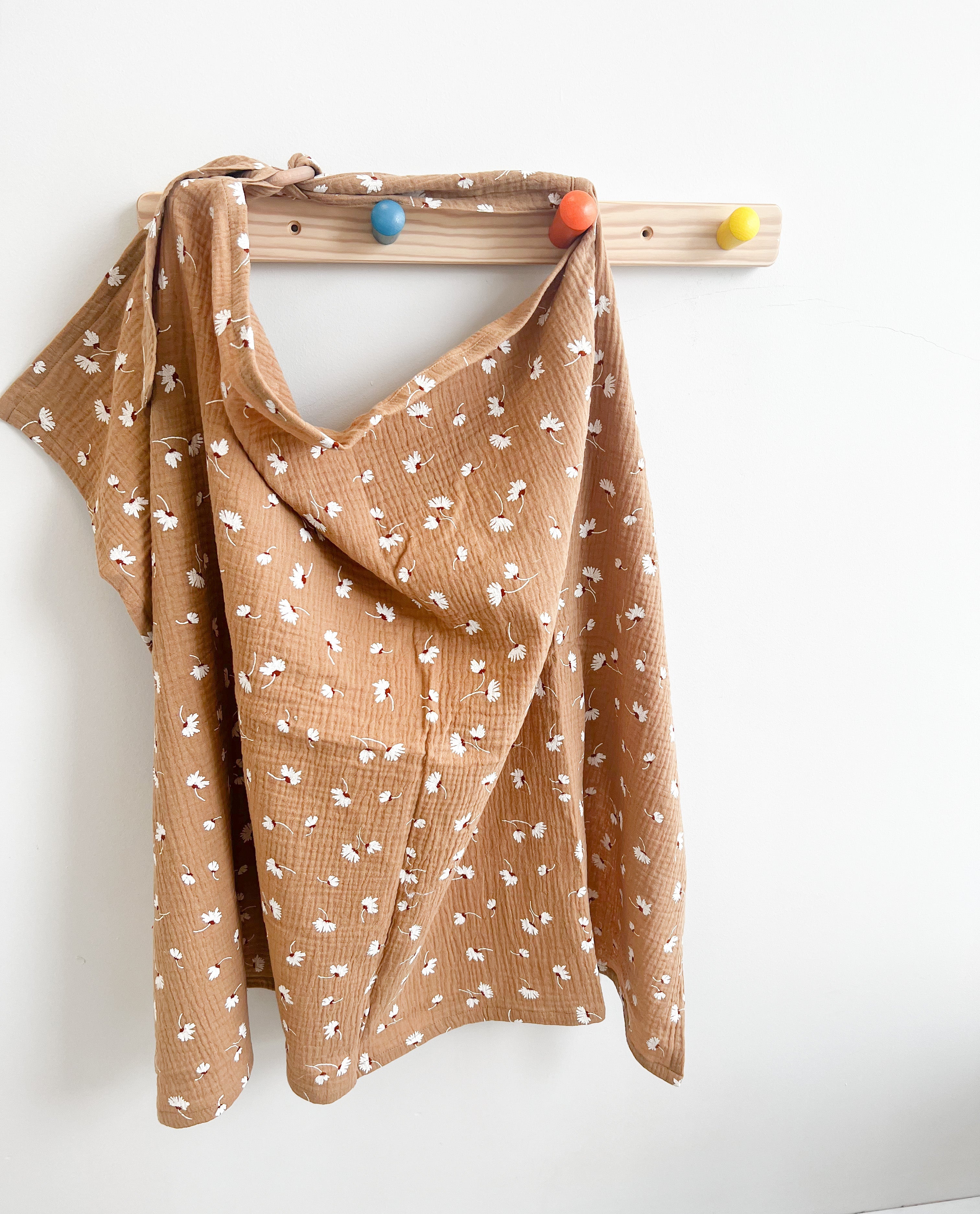 Breastfeeding cover - Brown Flowers