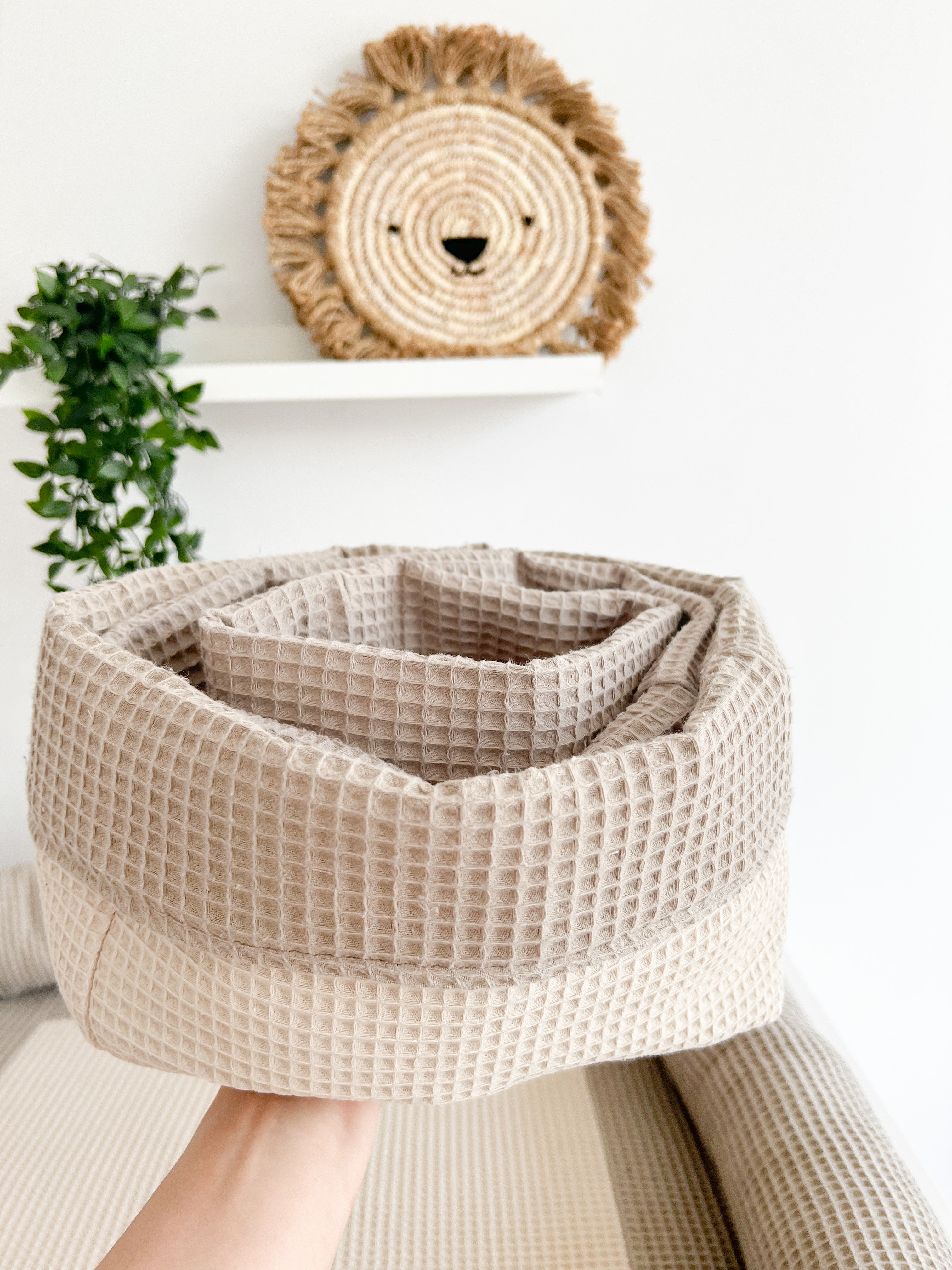 Cotton changing pad - Beige