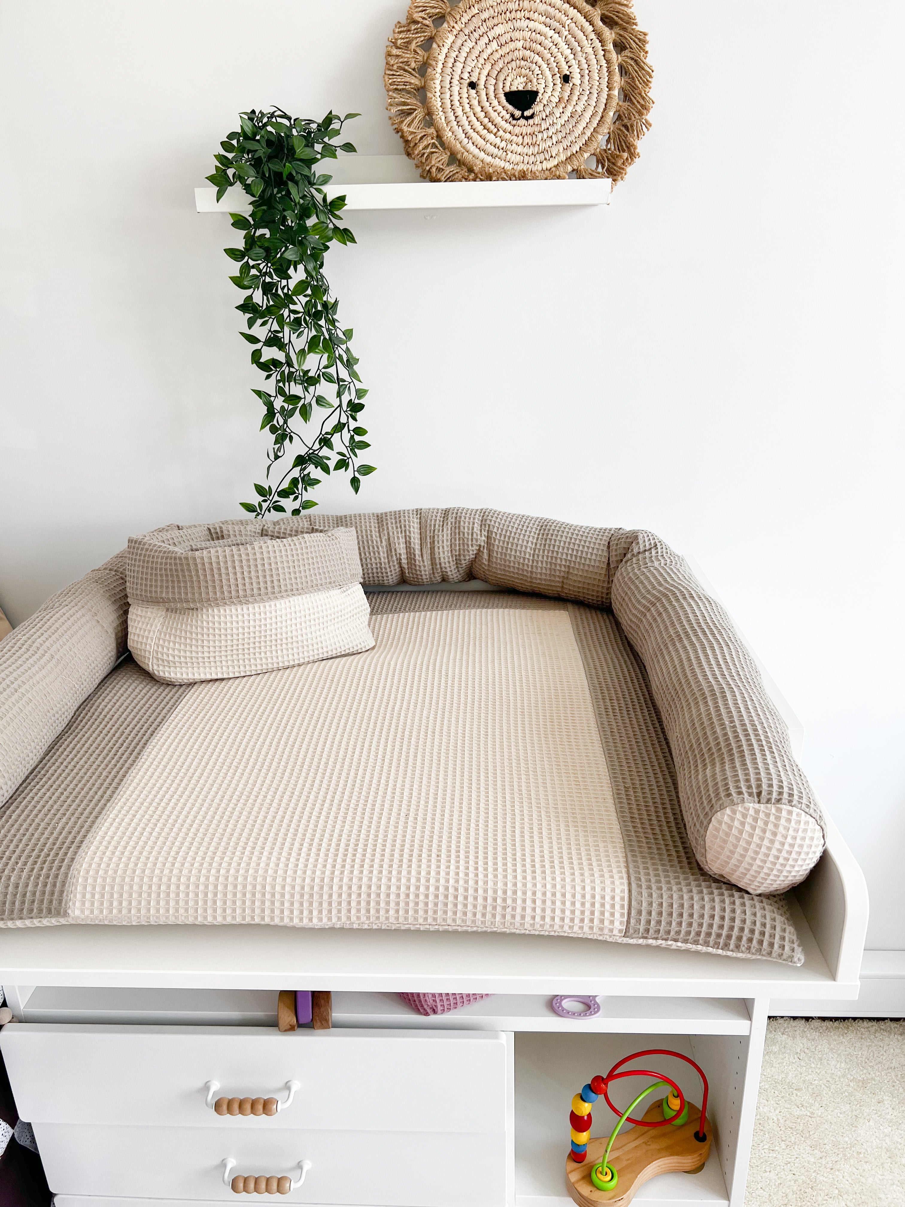 Cotton changing pad - Beige