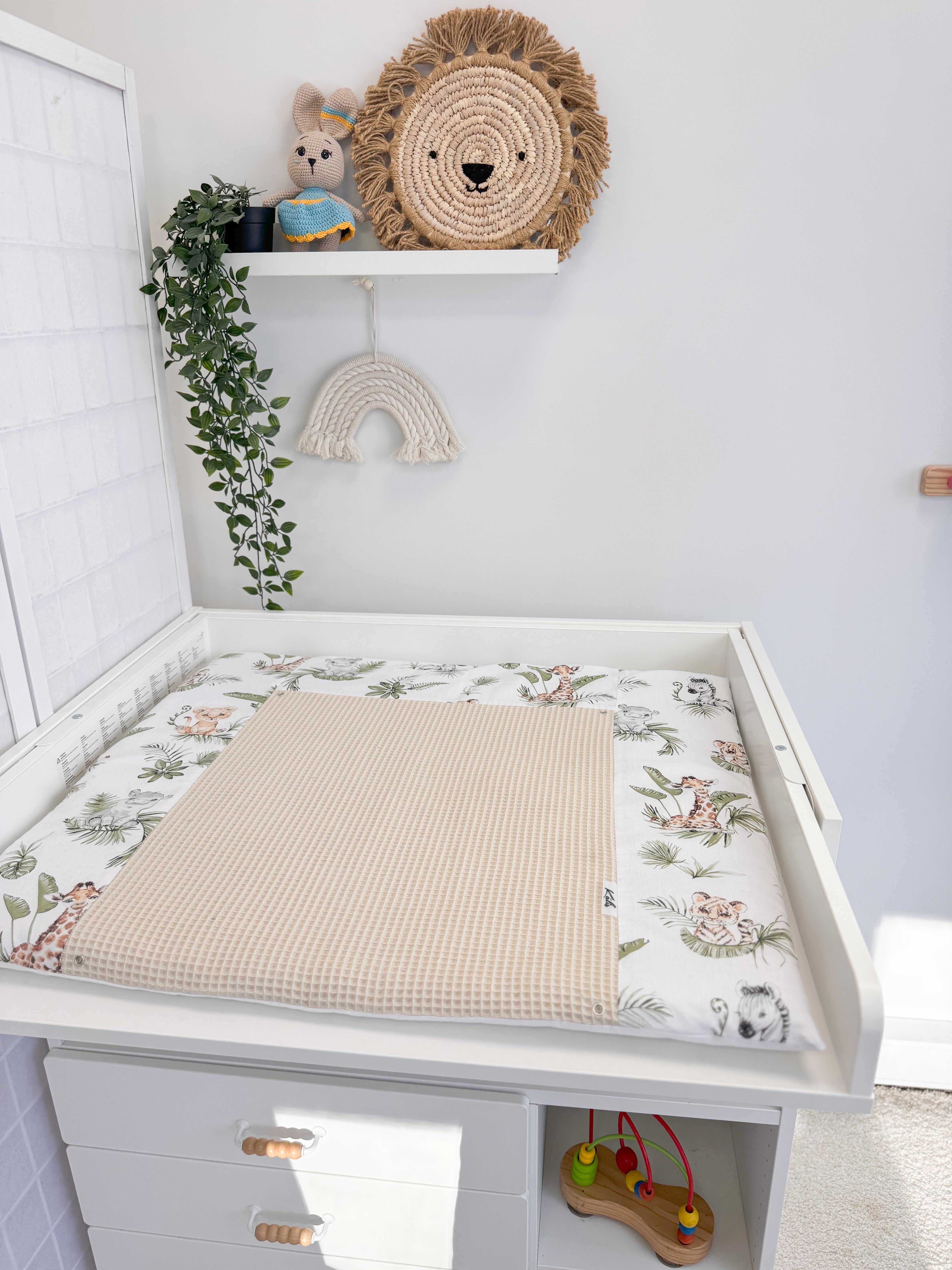Cotton changing pad, 80 x 70 cm
