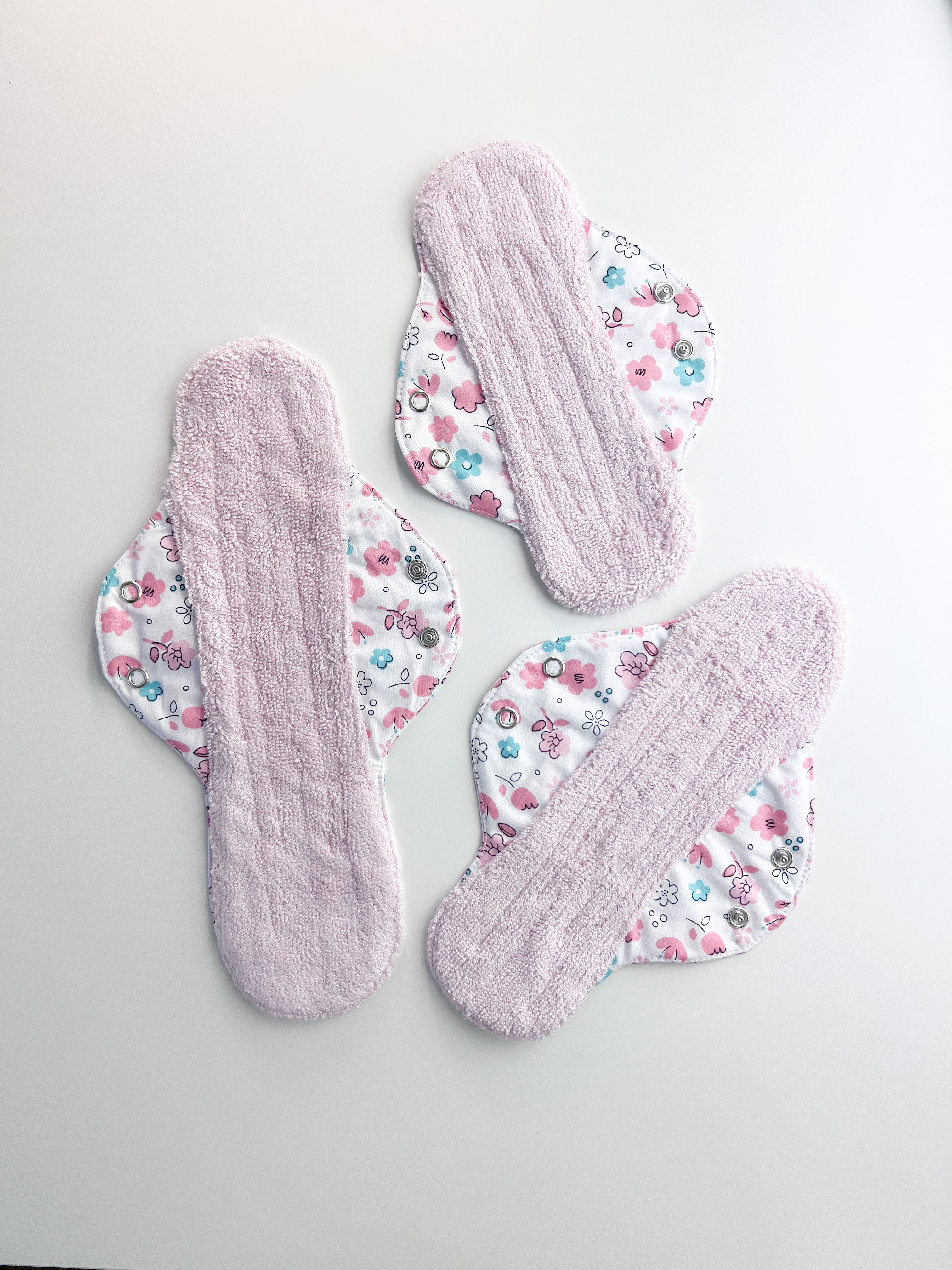 Menstrual cloth pads - Light pink
