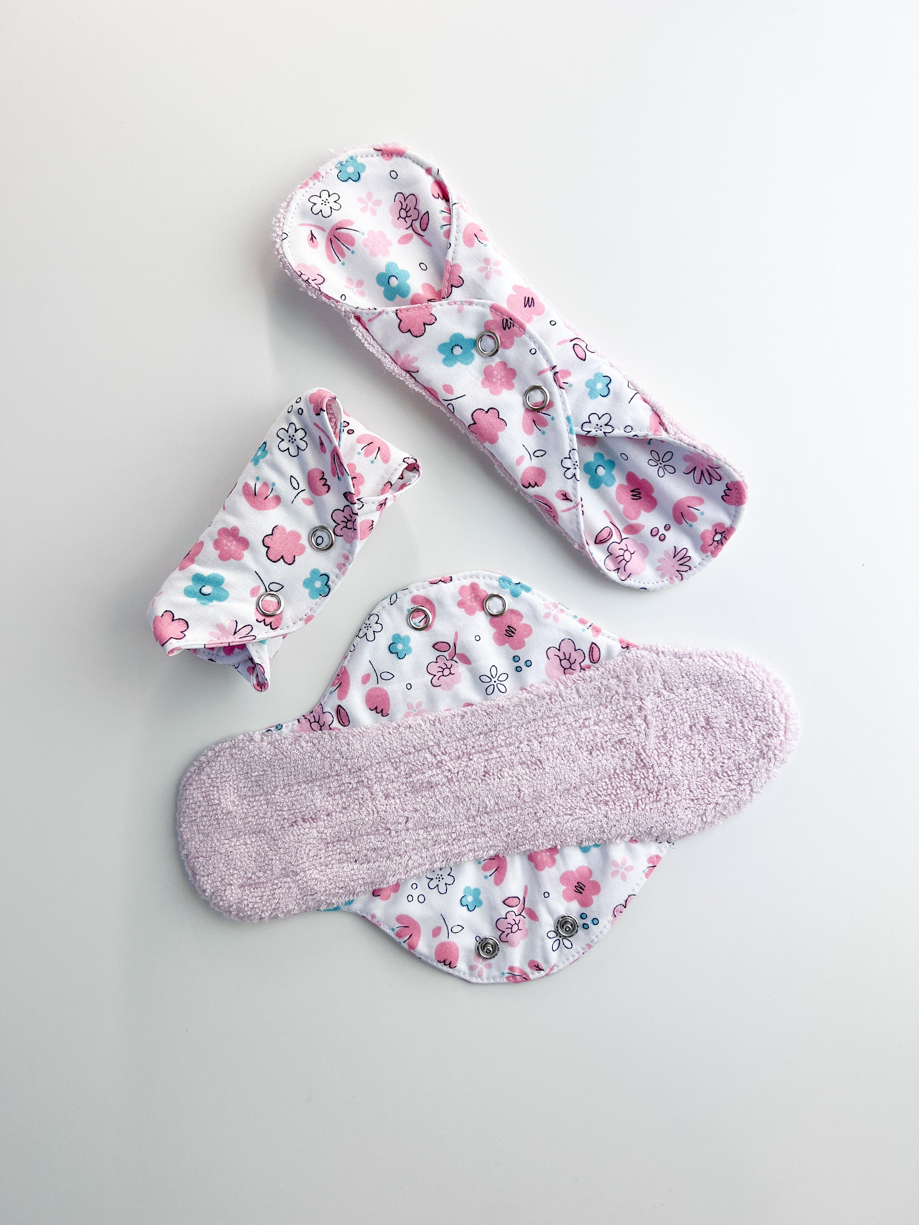 Menstrual cloth pads - Light pink