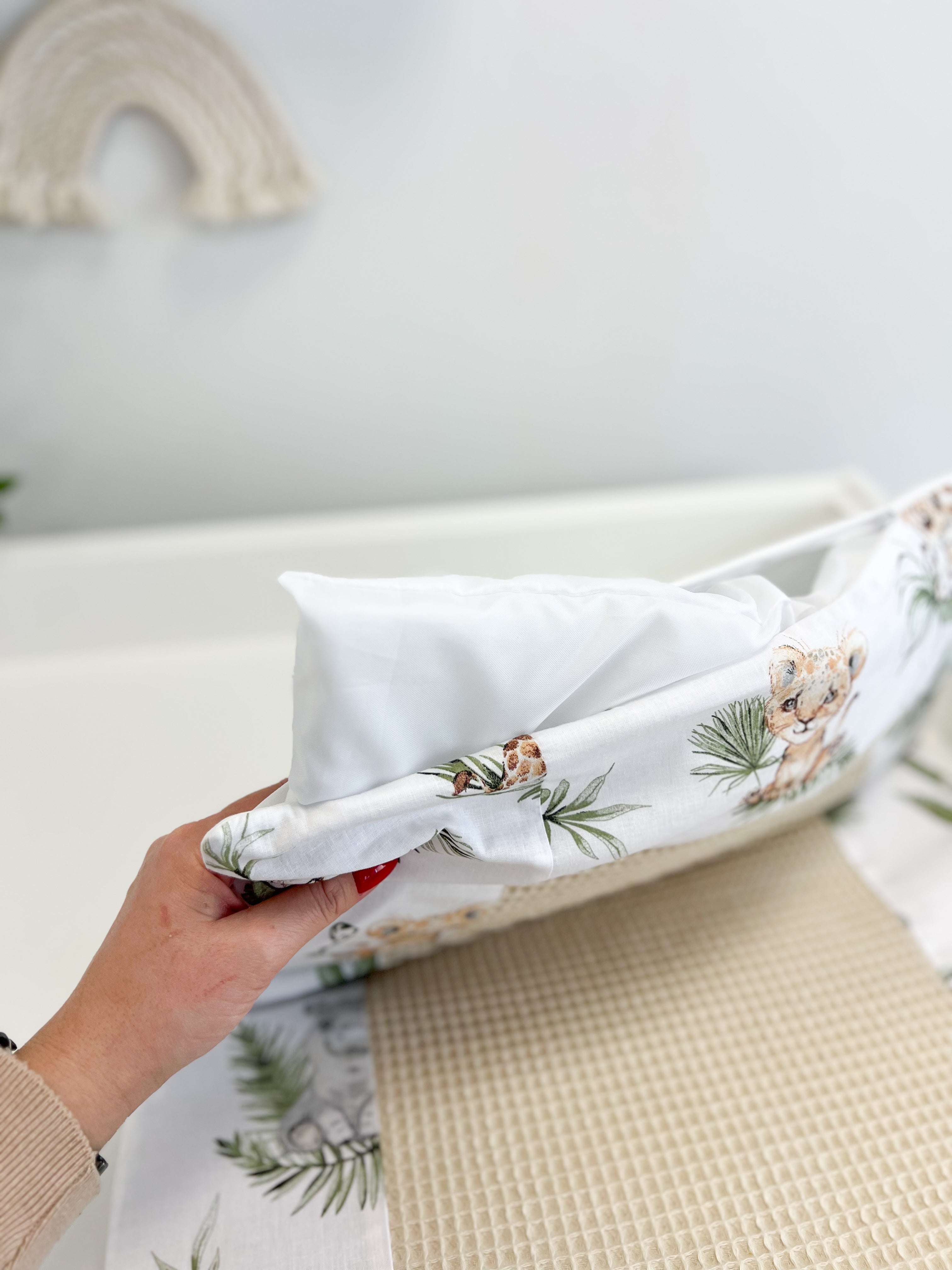 Cotton changing pad "Safari" 50 x 70 cm
