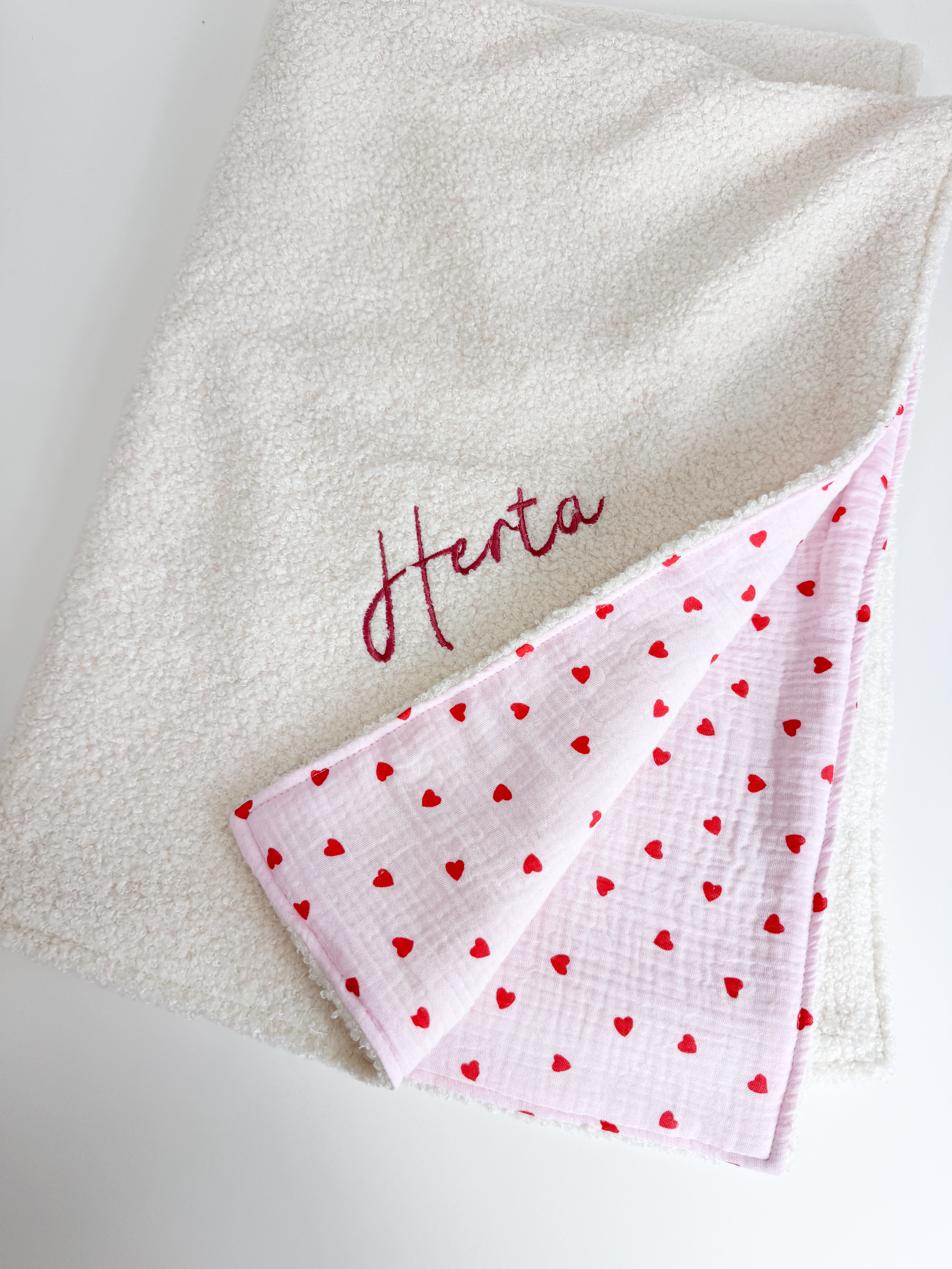 Siltā bērnu sega no plīša auduma