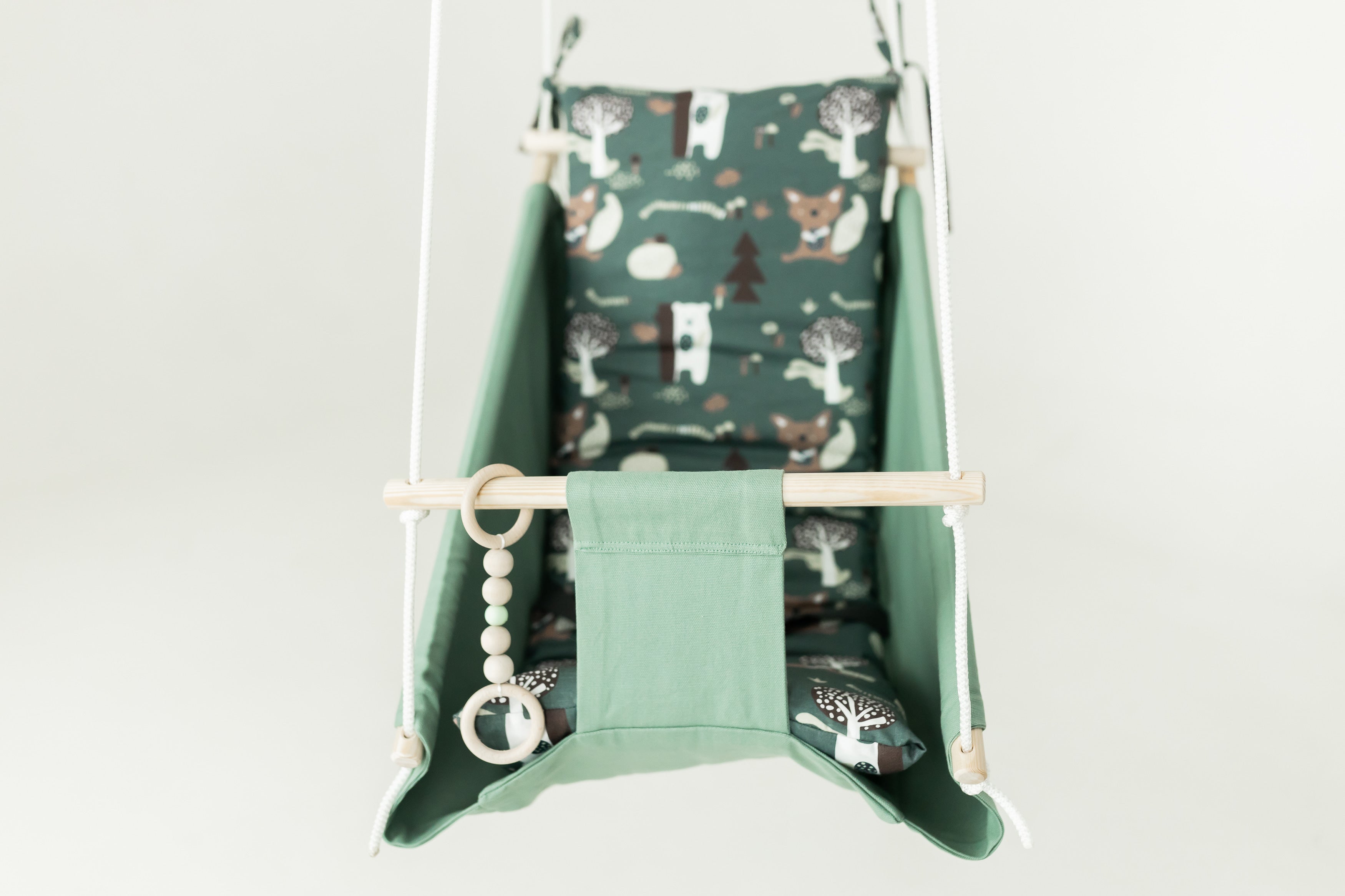 Hammock swing baby "Sage forest animals"