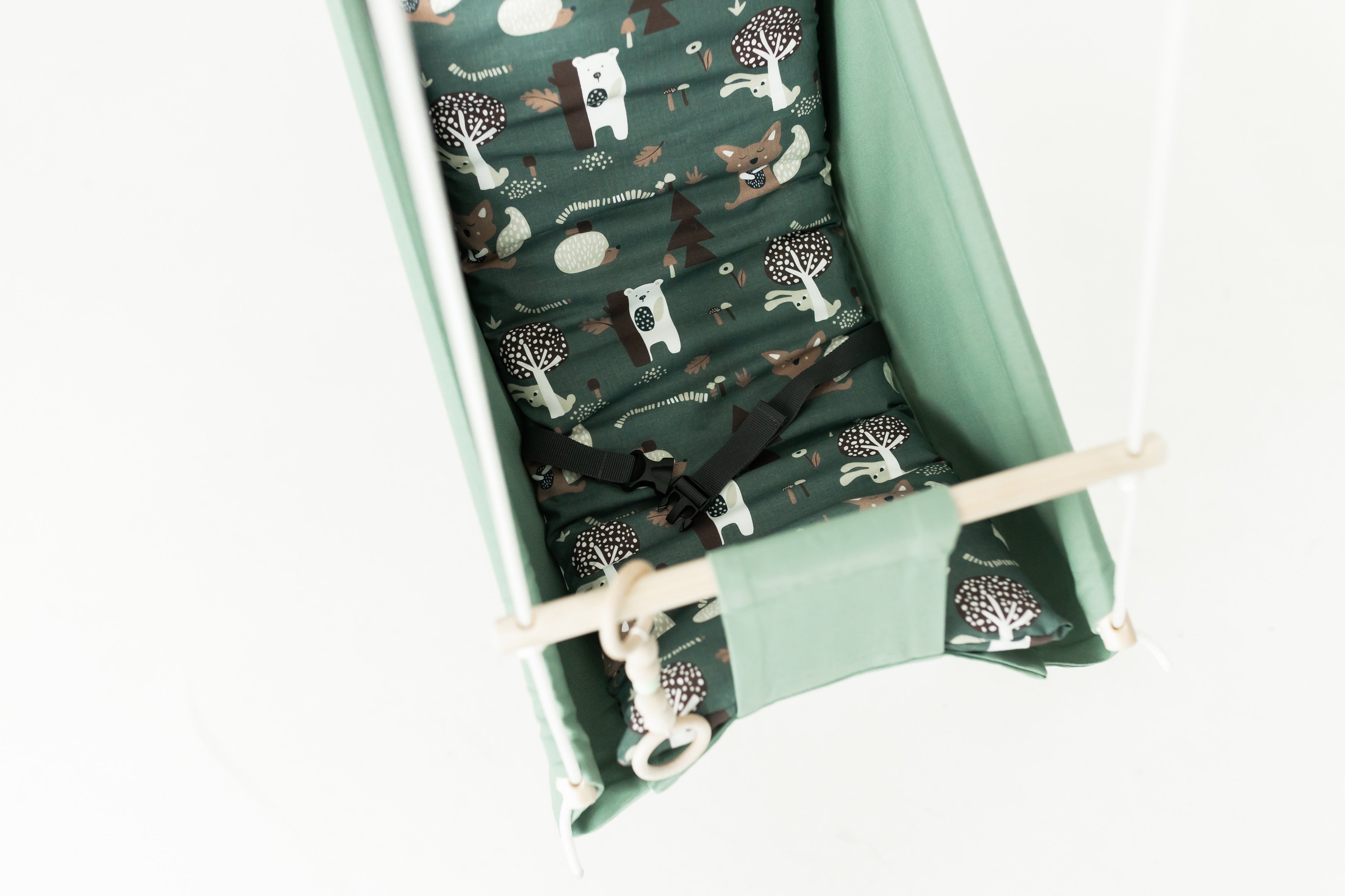 Hammock swing baby "Sage forest animals"