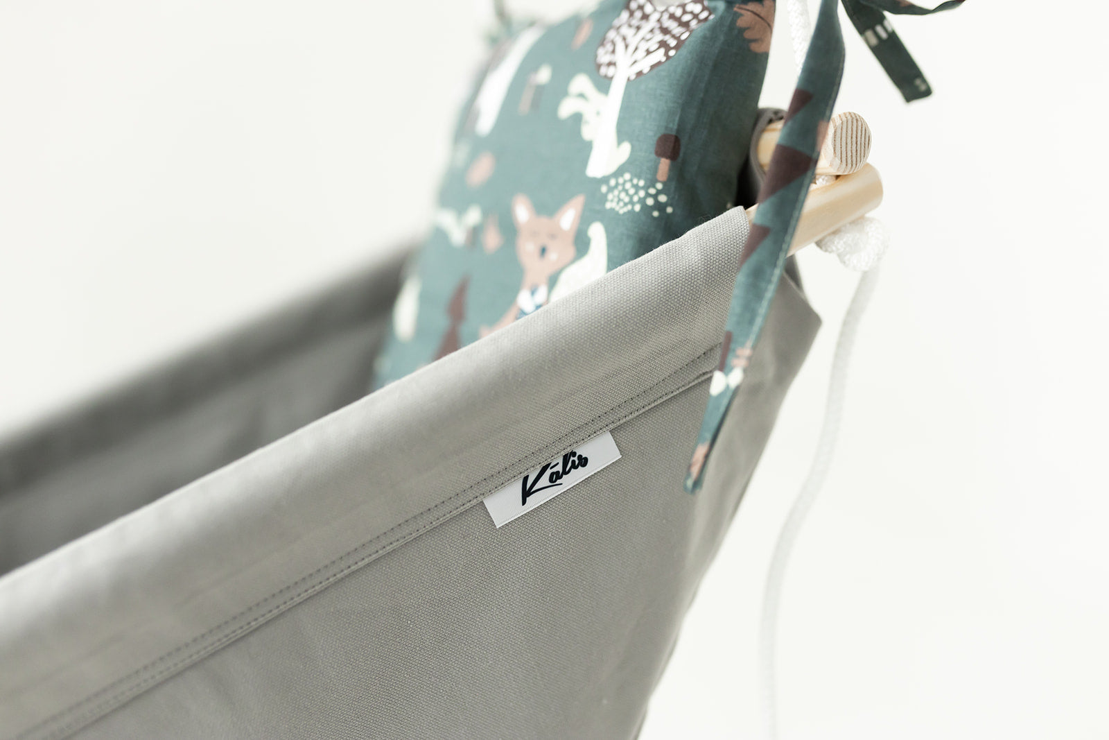 Hammock swing baby "Gray forest animals"