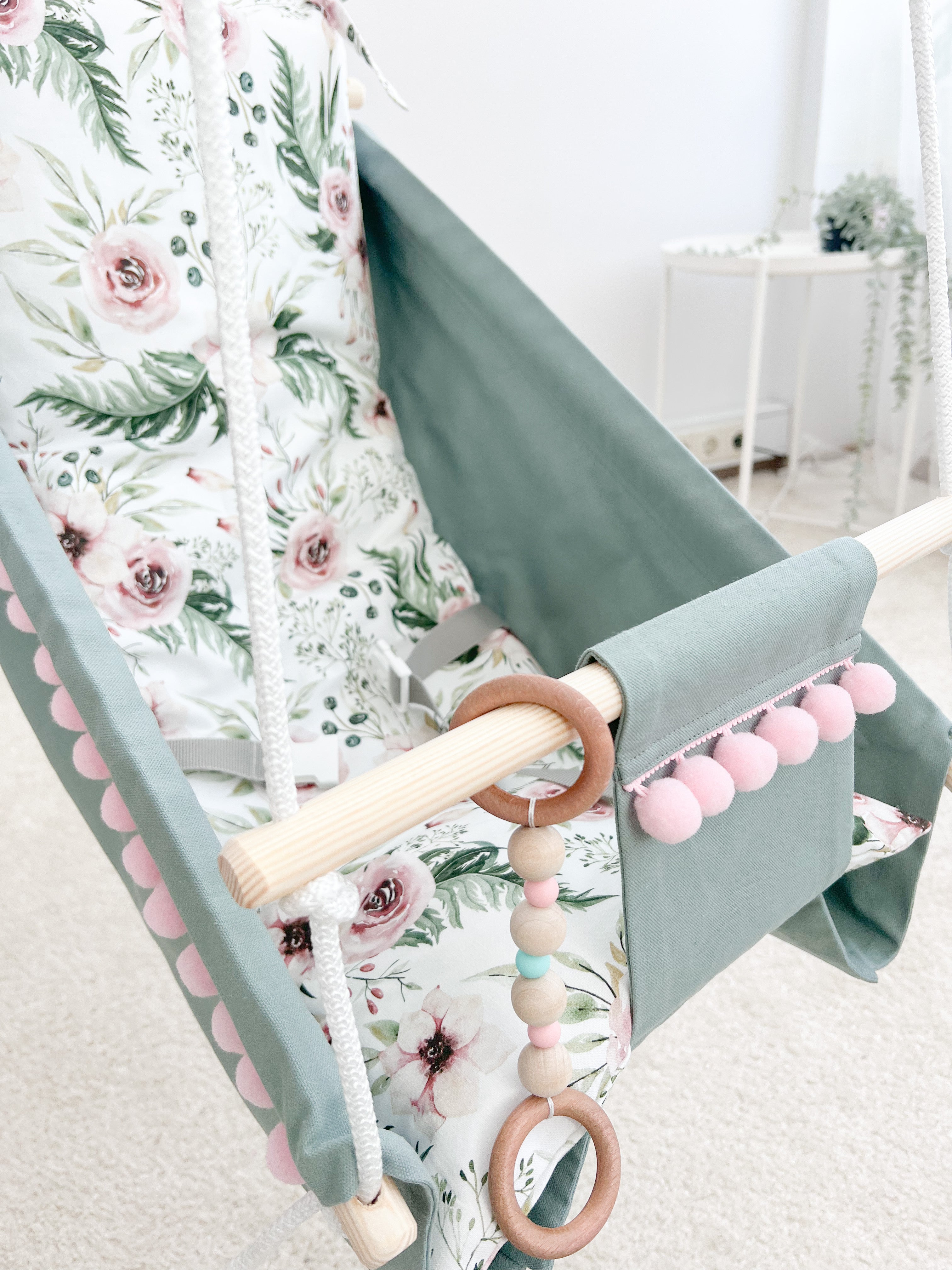 Hammock swing baby "Peonies"