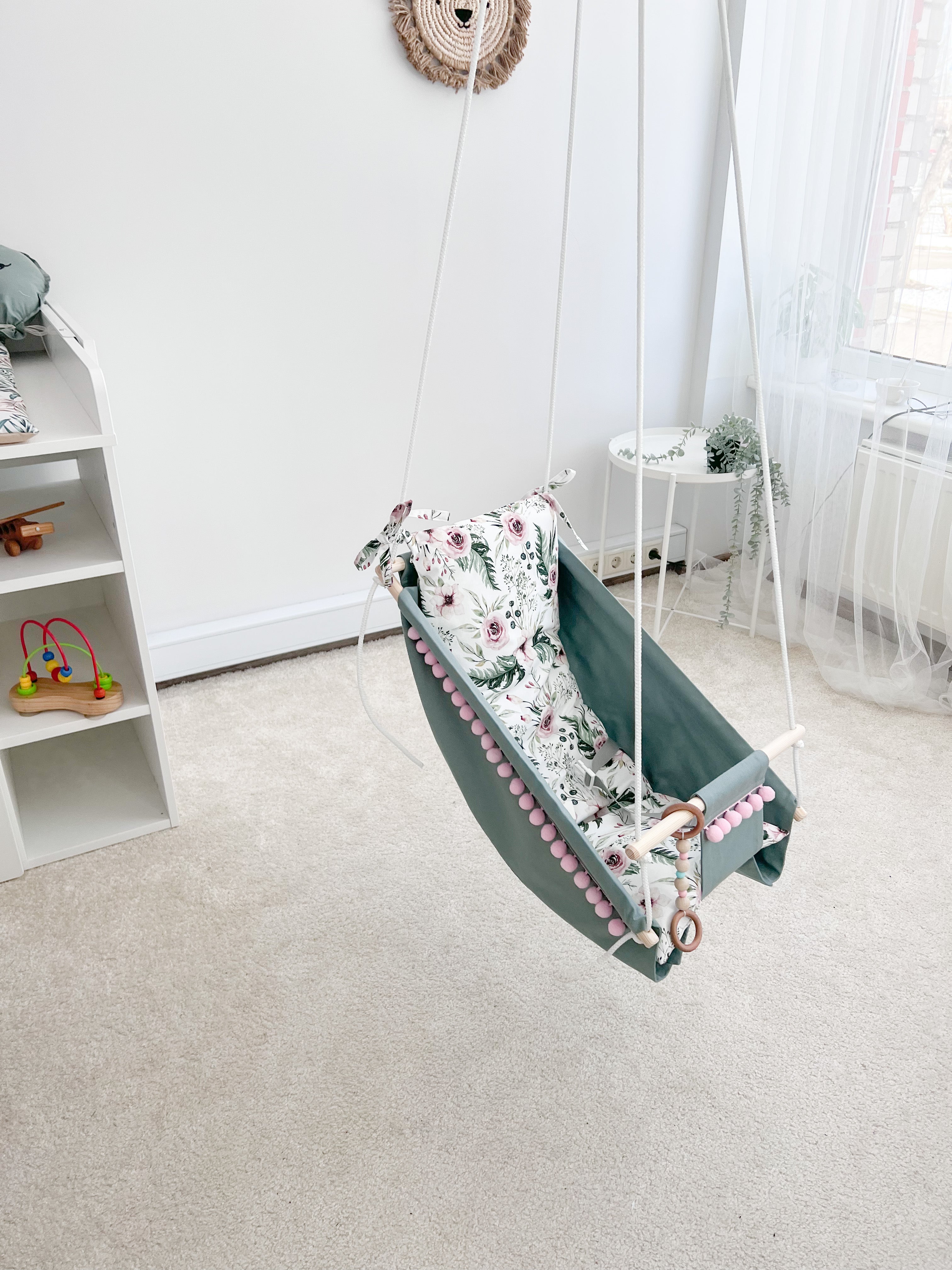 Hammock swing baby "Peonies"