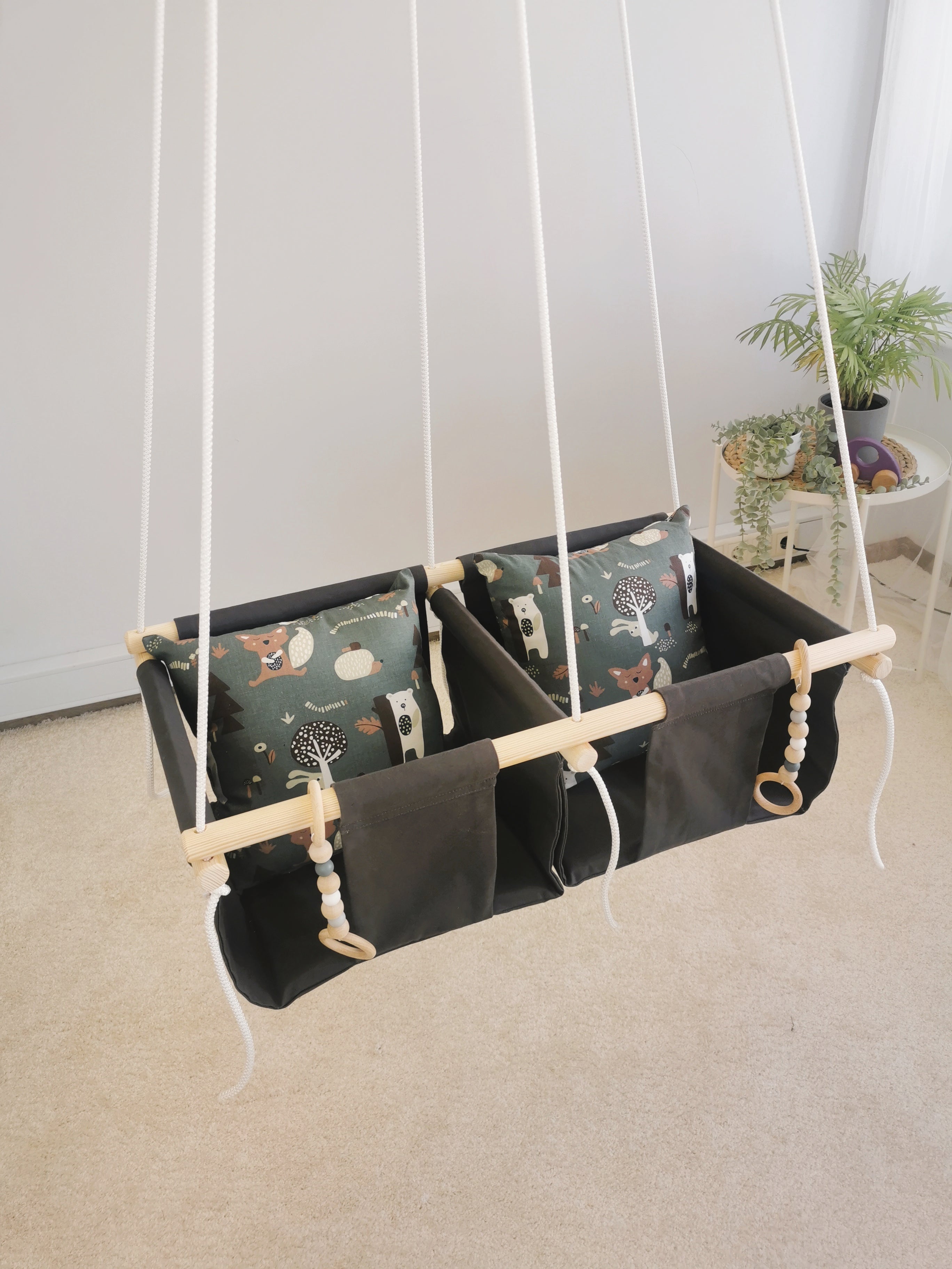 Twin Swing "Forest animal"