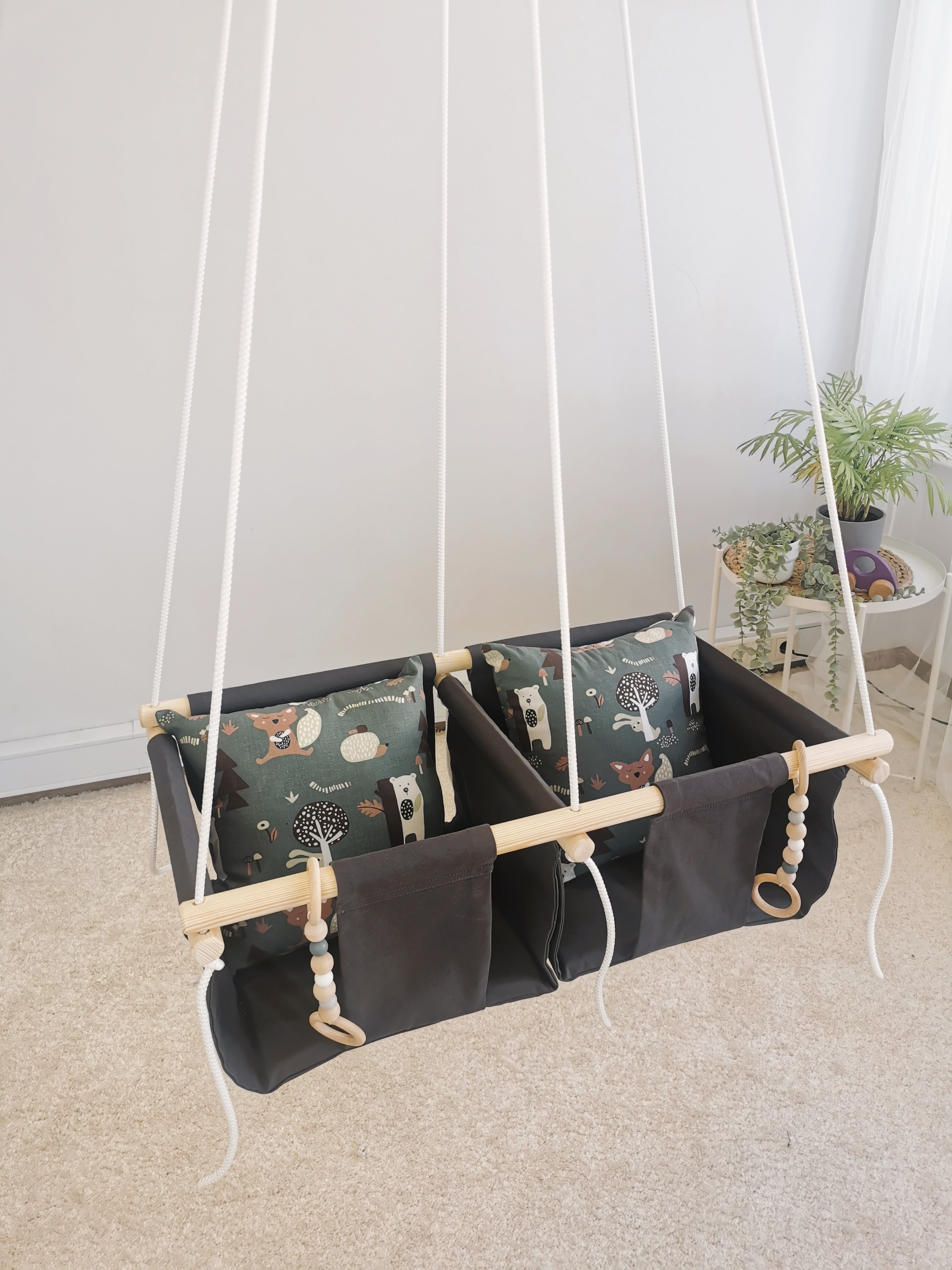 Twin Swing "Forest animal"