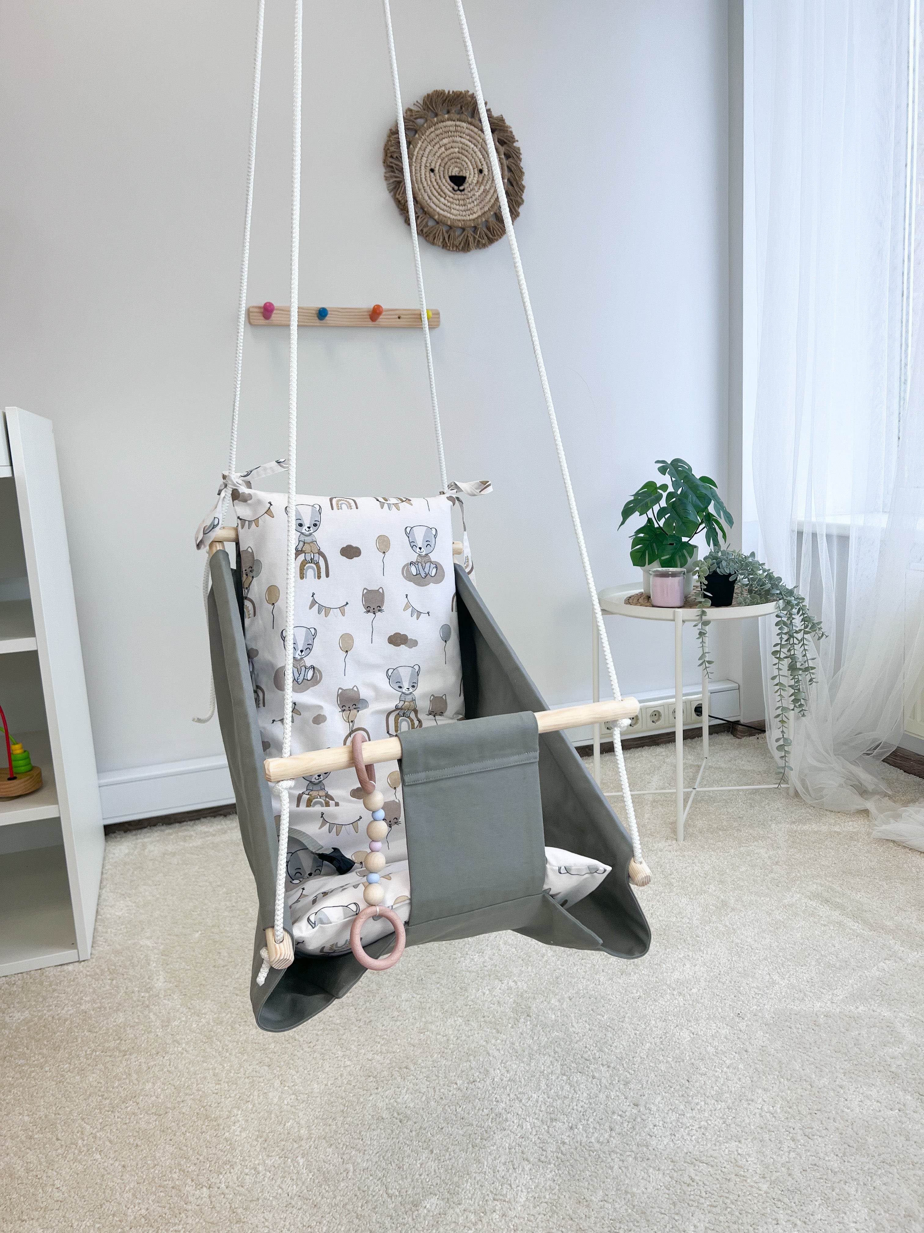 Hammock swing baby "Gray baby bear"