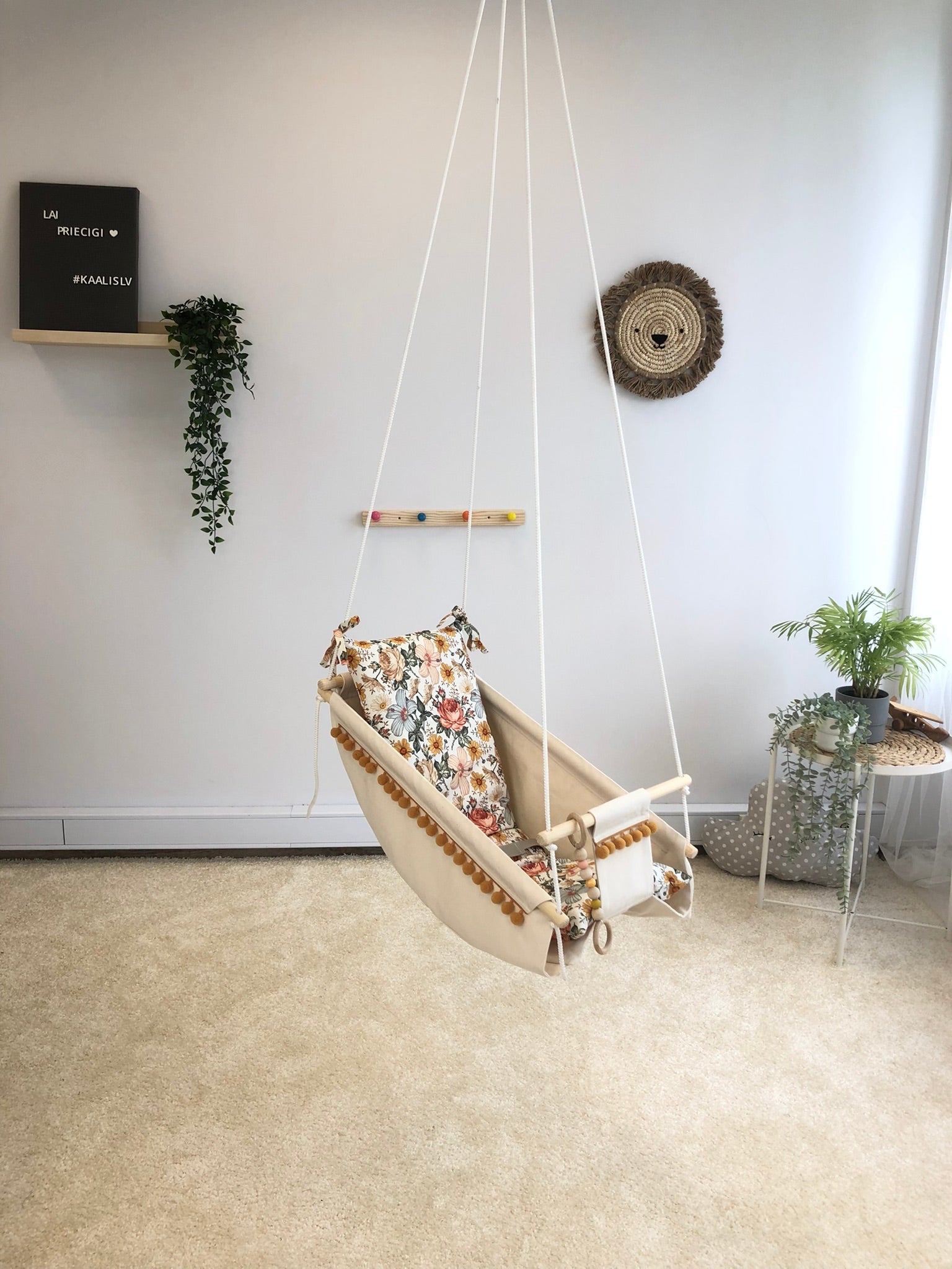 Hammock swing baby "Flowers"