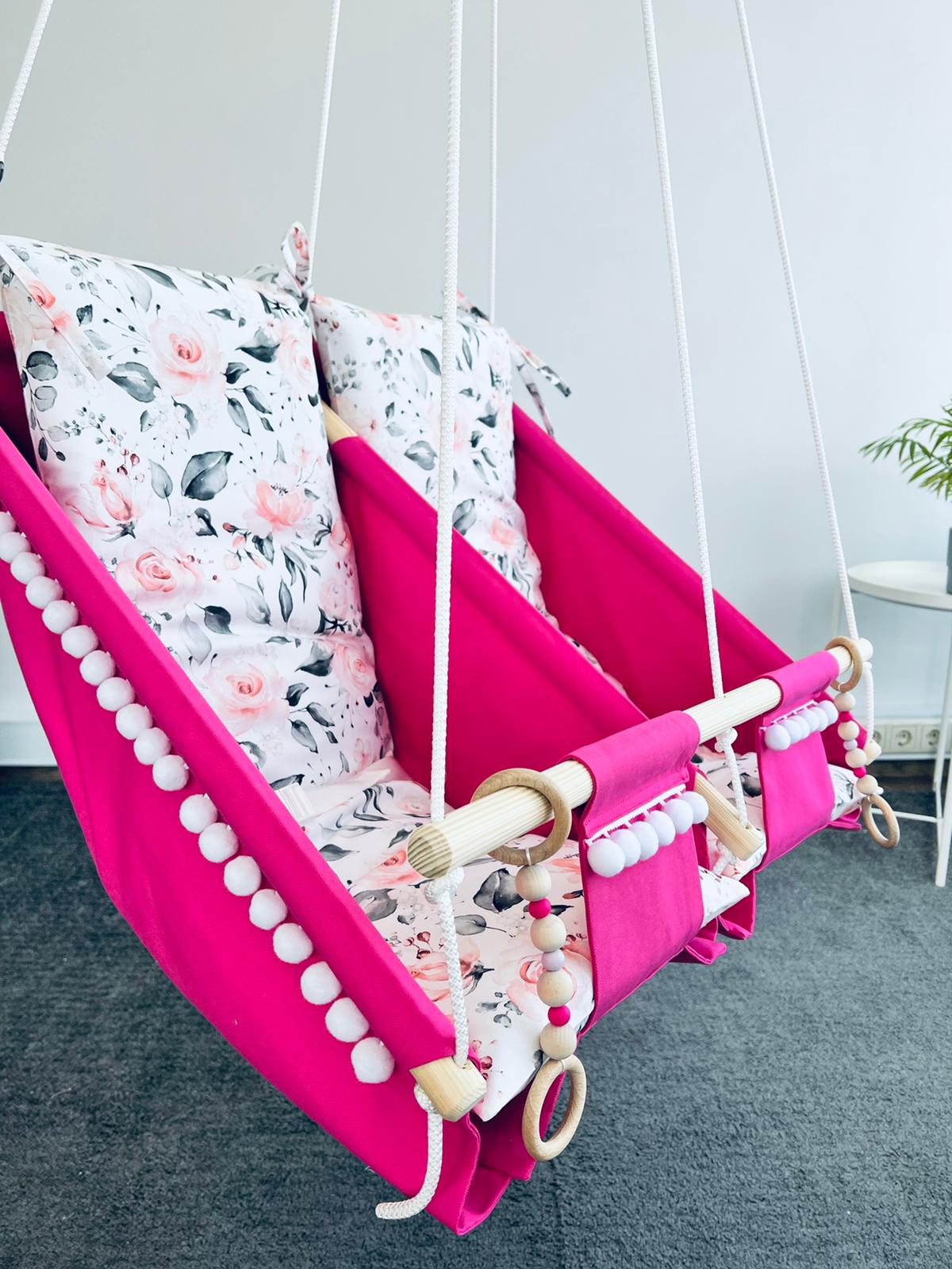 Twin hammock swing "Roses"