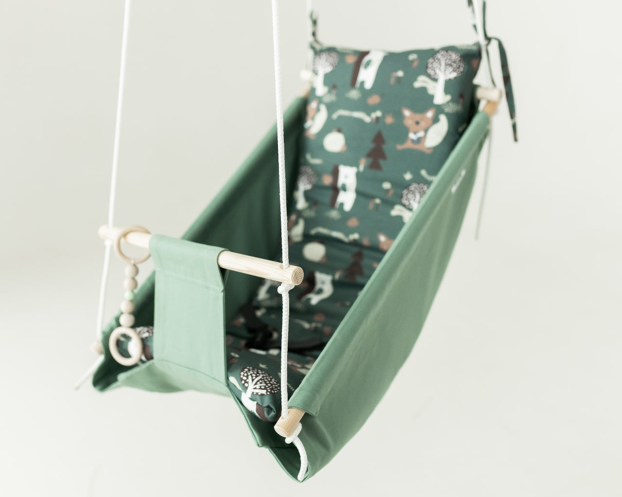 Hammock swing baby "Sage forest animals"