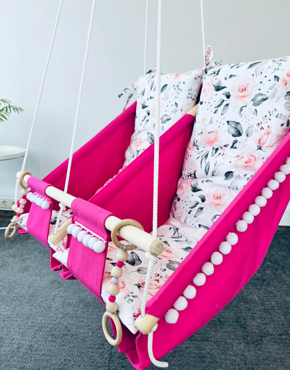 Twin hammock swing "Roses"