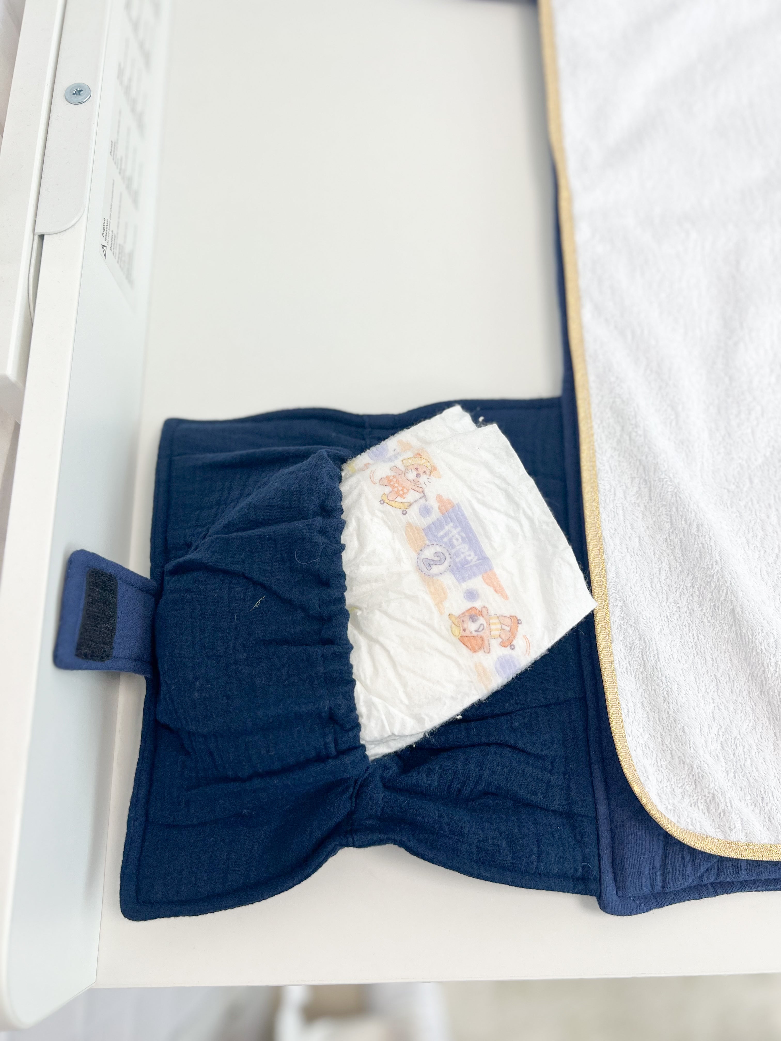 Travel changing pad - Navy blue