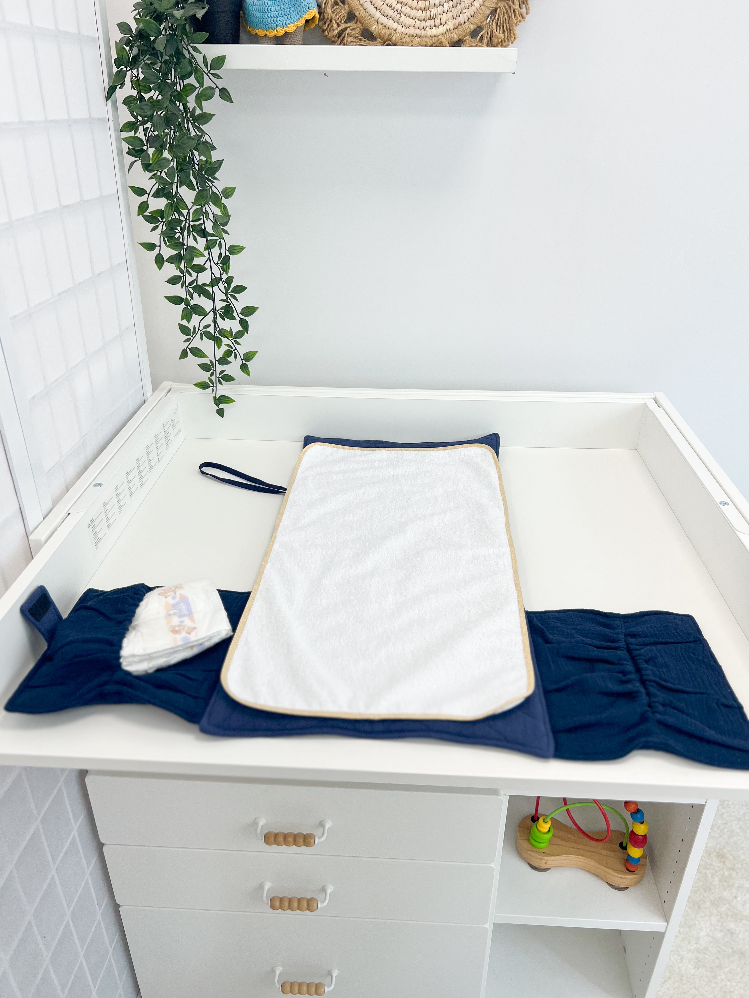 Travel changing pad - Navy blue