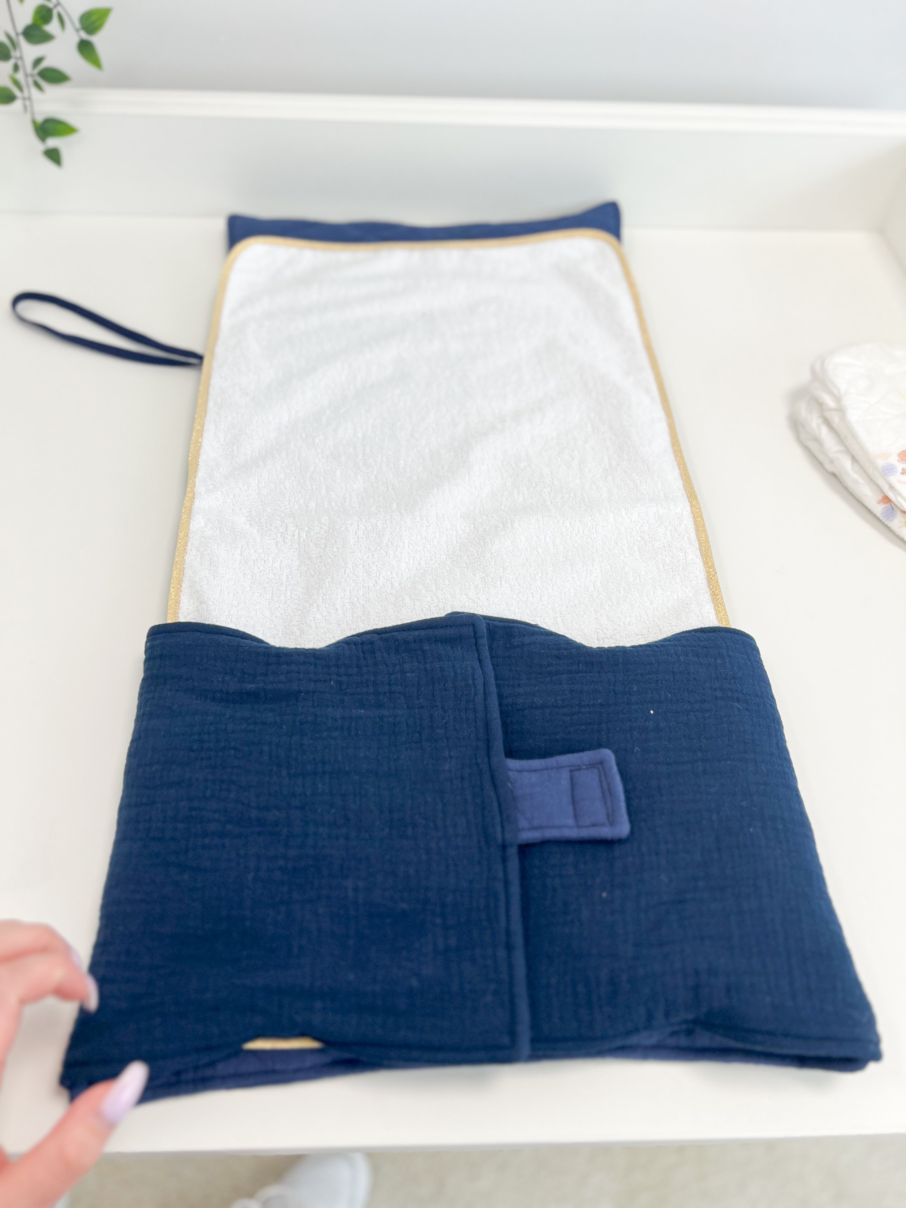 Travel changing pad - Navy blue