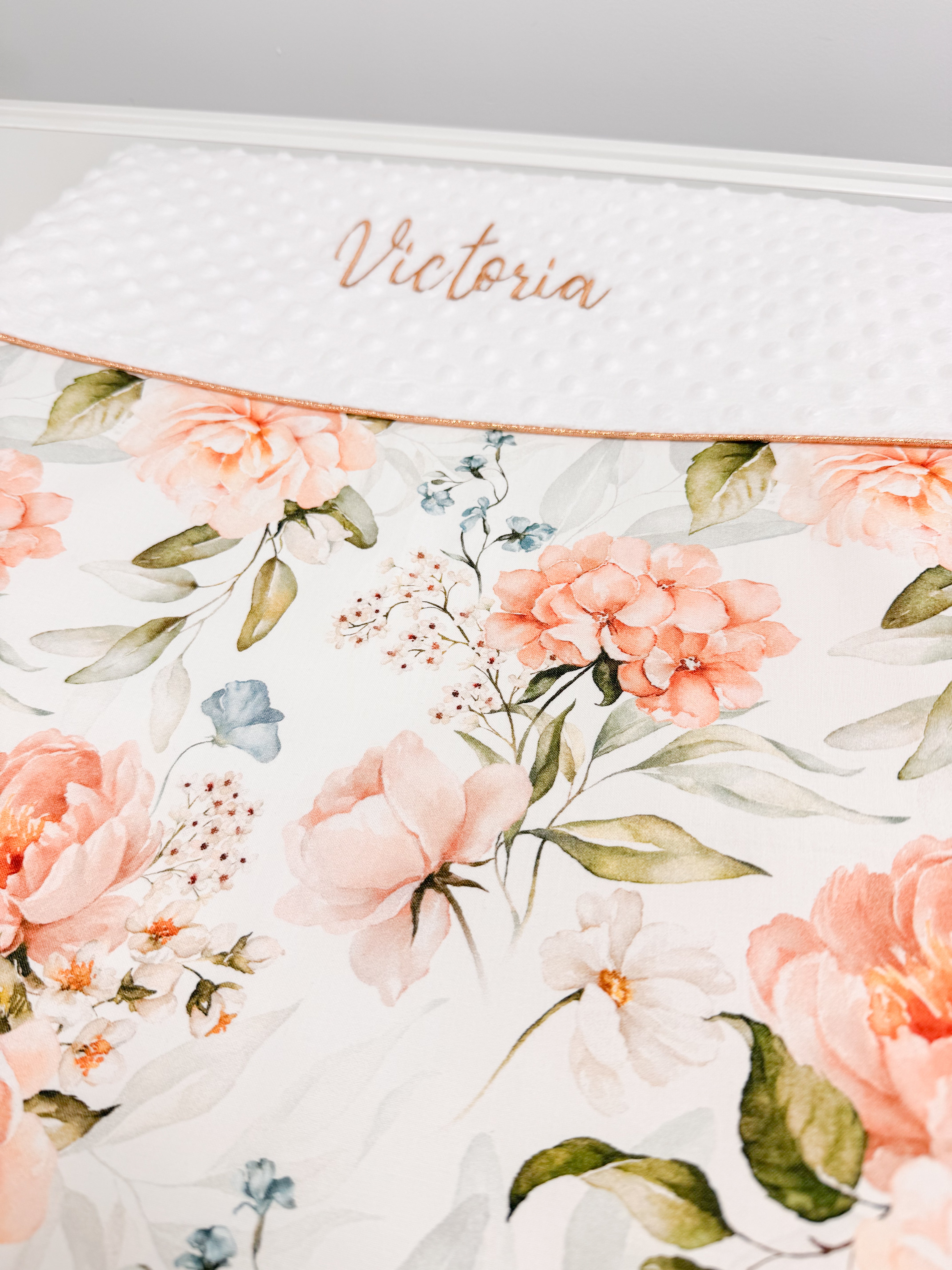 Changing pad cover - Peonies