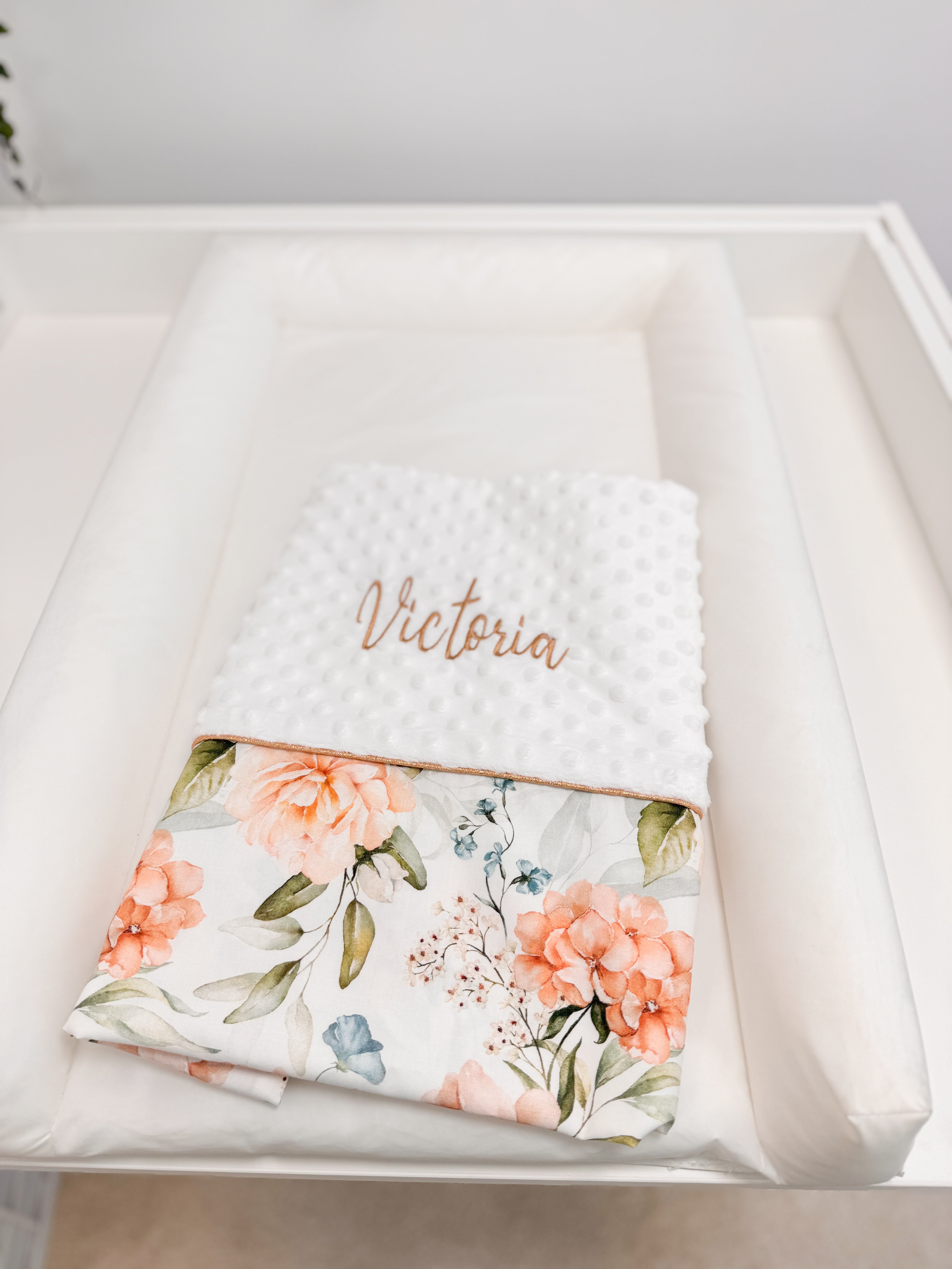 Changing pad cover - Peonies